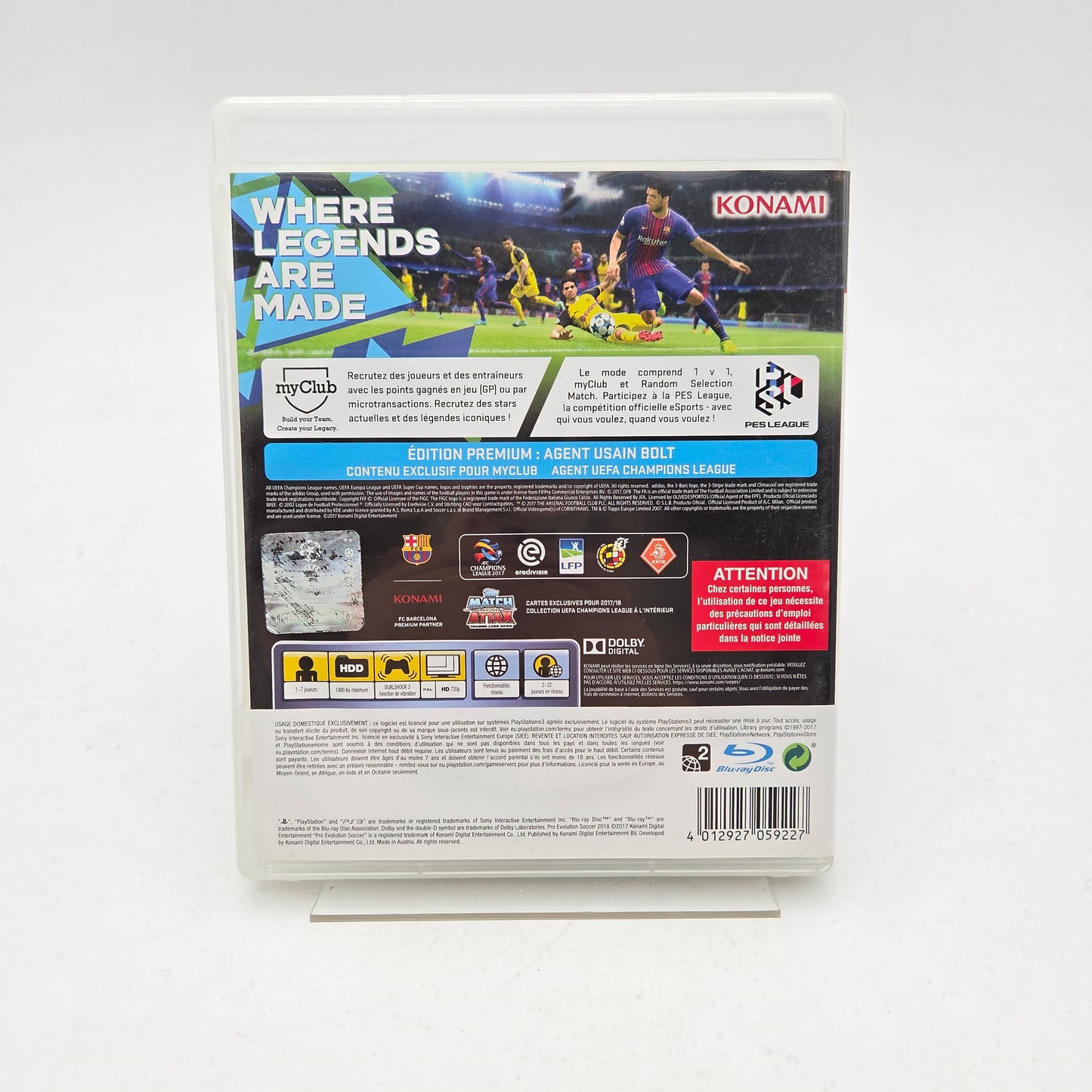 PRO EVOLUTION SOCCER 2018 - PLAYSTATION 3