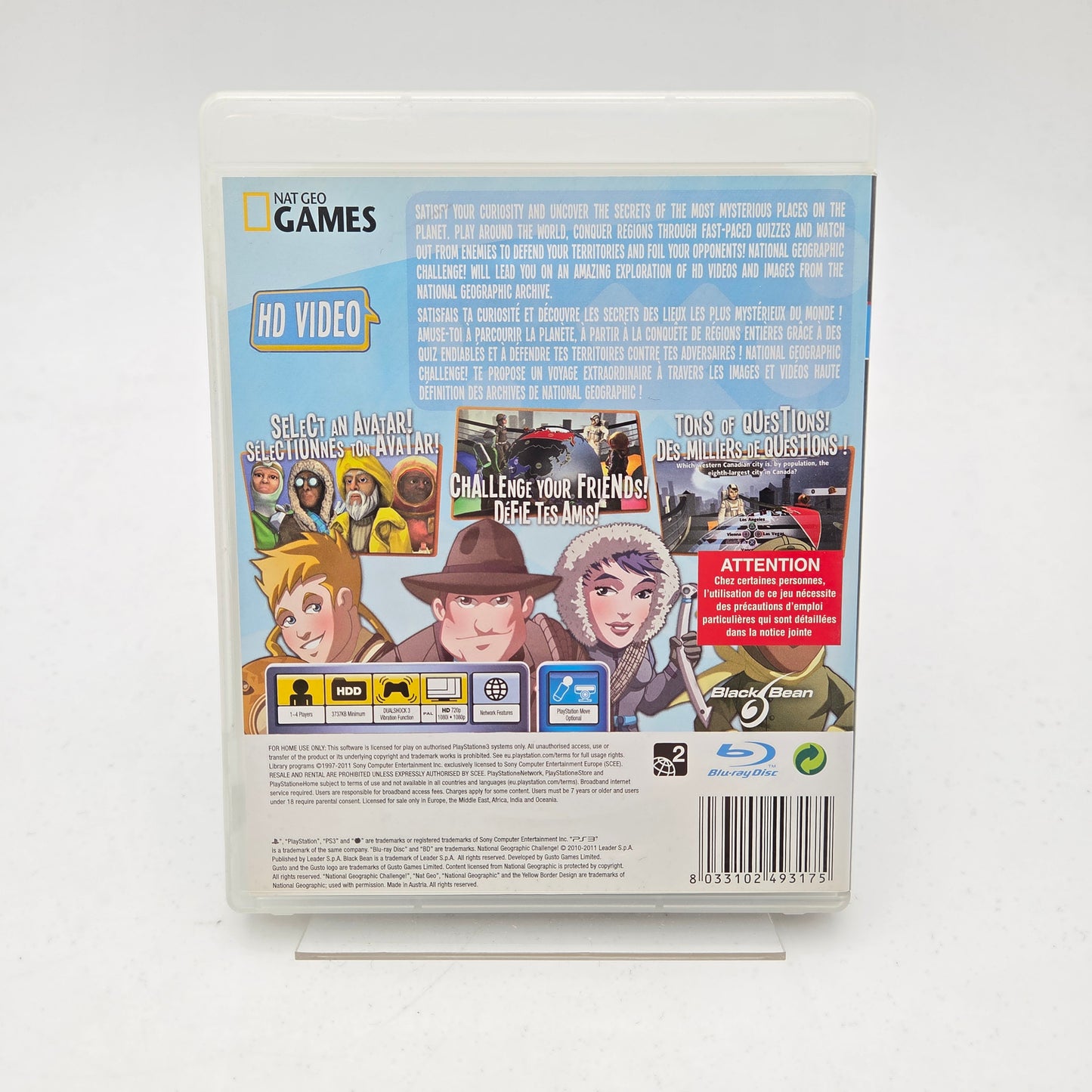 NATIONAL GEOGRAPHIC CHALLENGE - PLAYSTATION 3