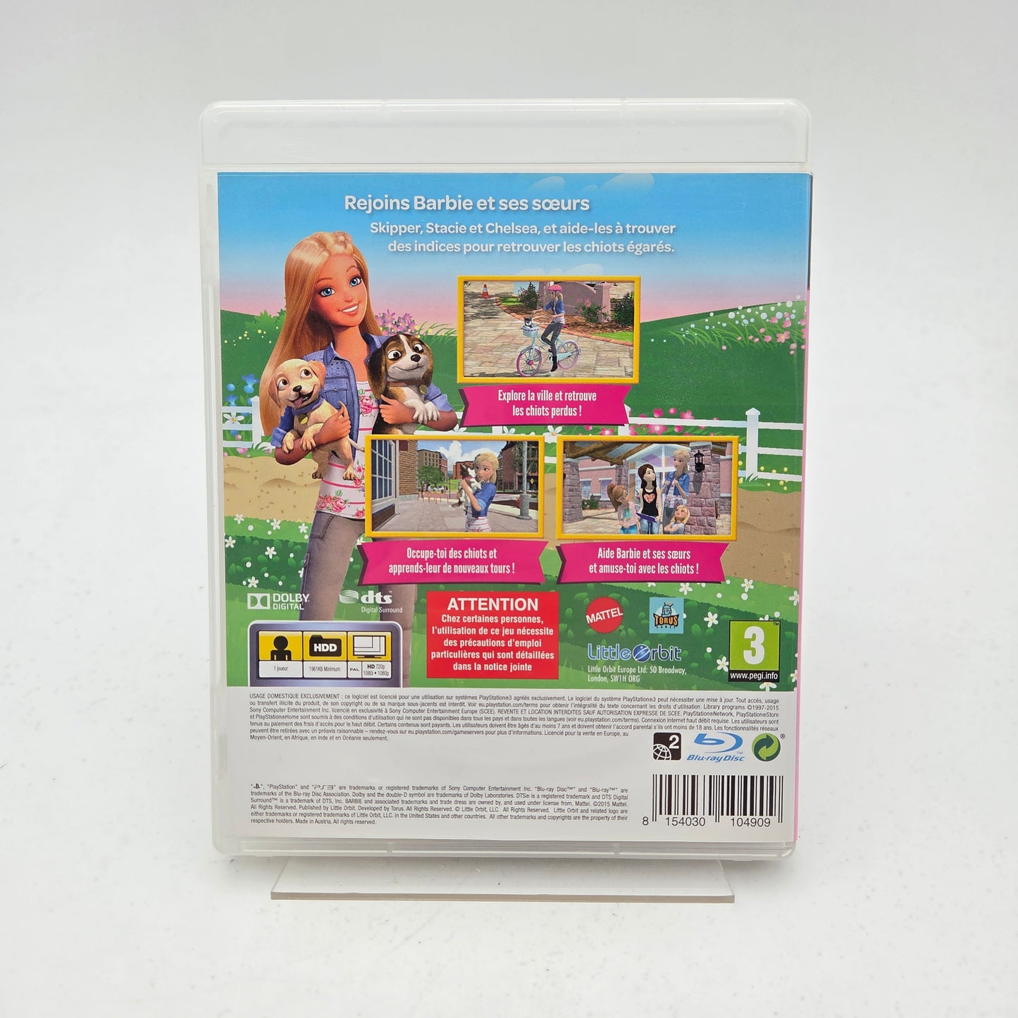 BARBIE LA GRANDE AVENTURE DES CHIOTS - PLAYSTATION 3