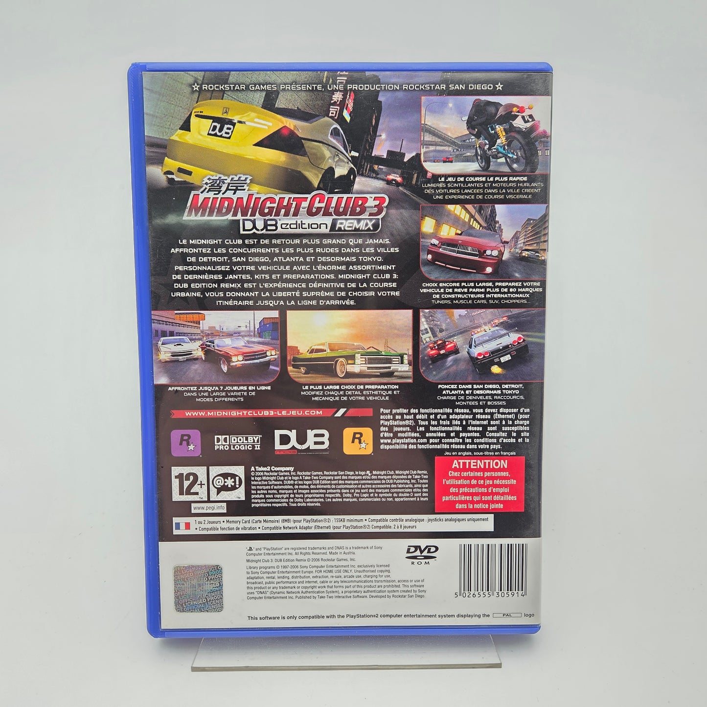 MIDNIGHT CLUB 3 DUB EDITION REMIX - PLAYSTATION 2