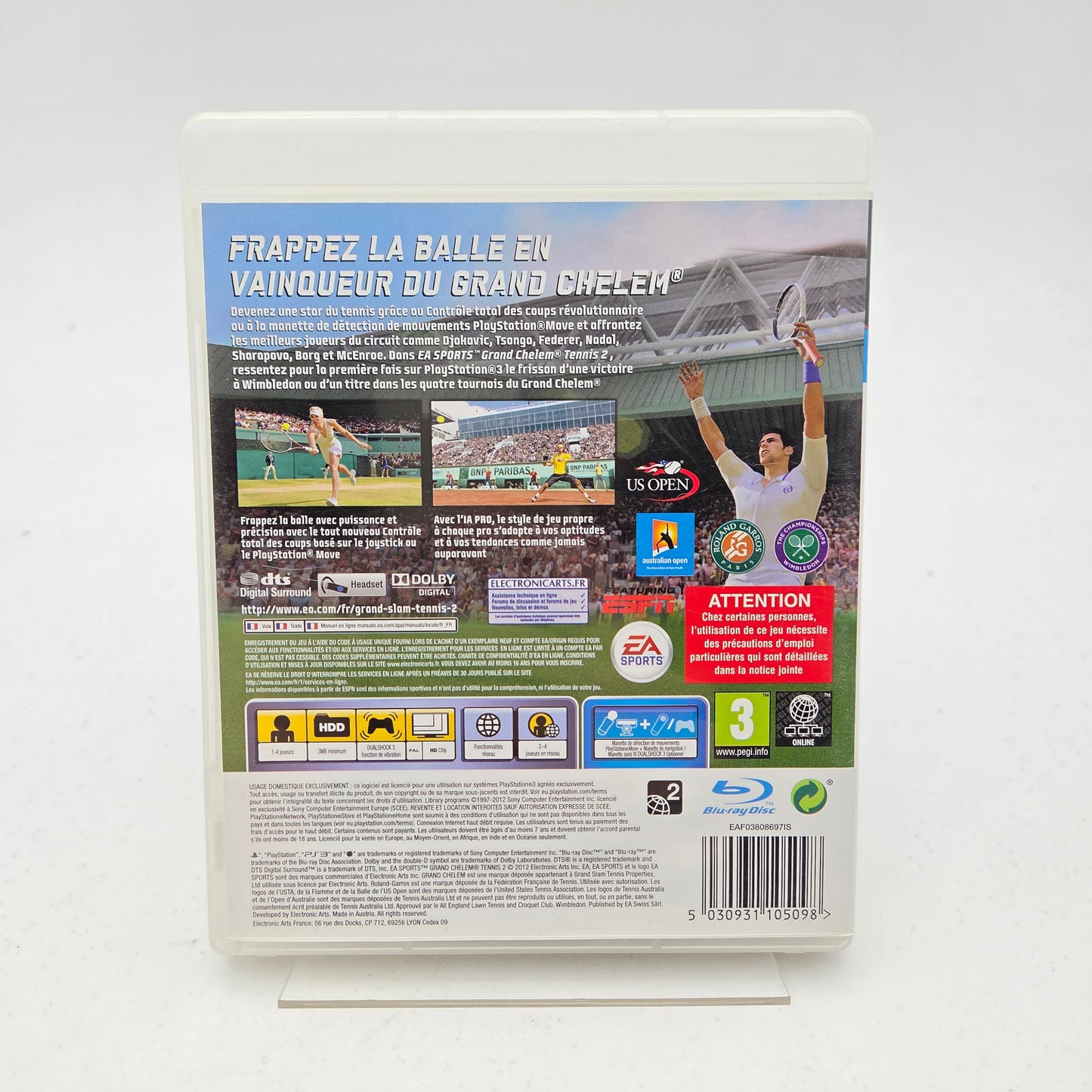 GRAND CHELEM TENNIS 2 - PLAYSTATION 3