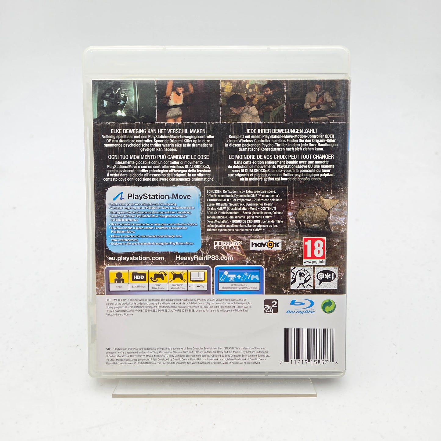 HEAVY RAIN MOVE EDTION - PLAYSTATION 3