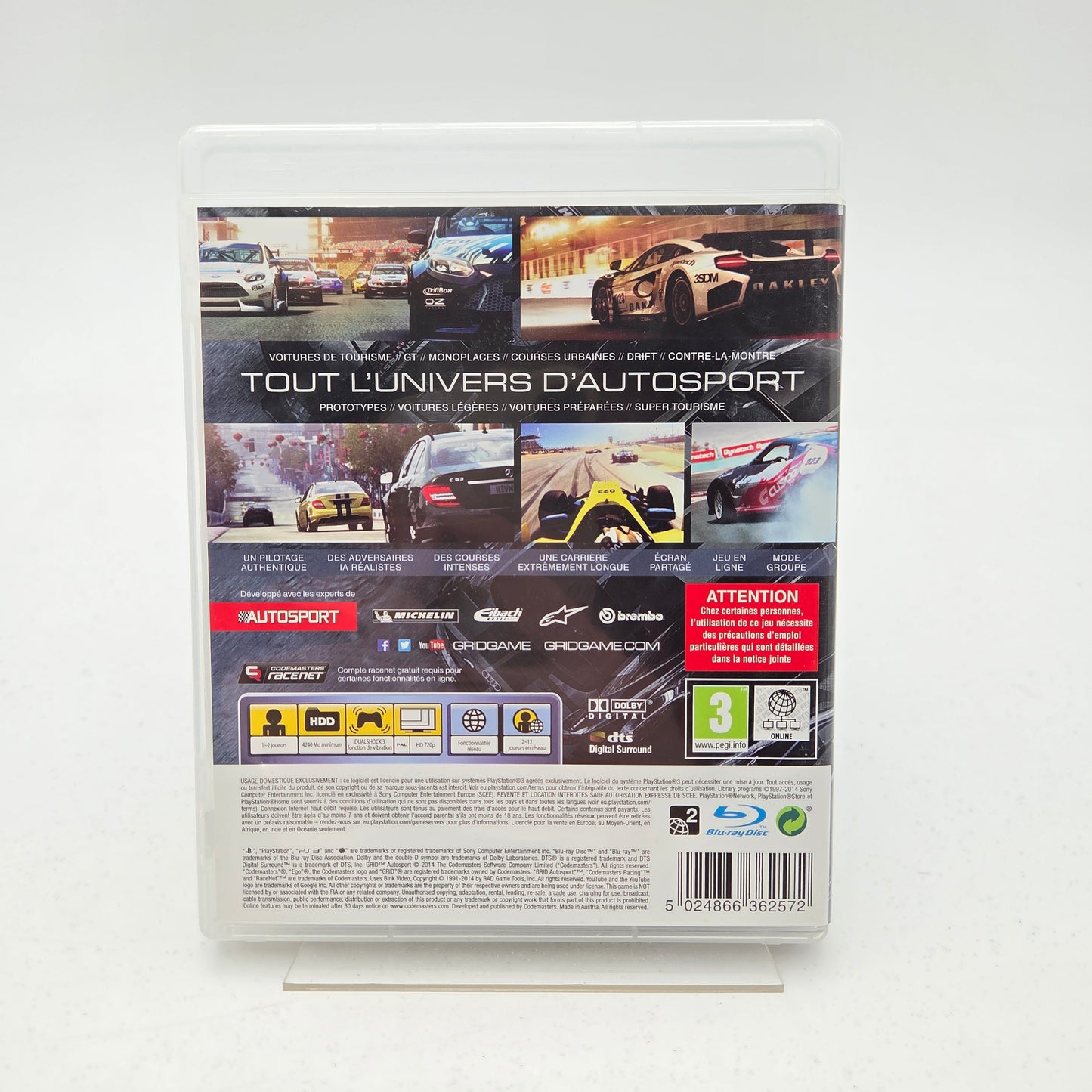 GRID AUTOSPORT - PLAYSTATION 3