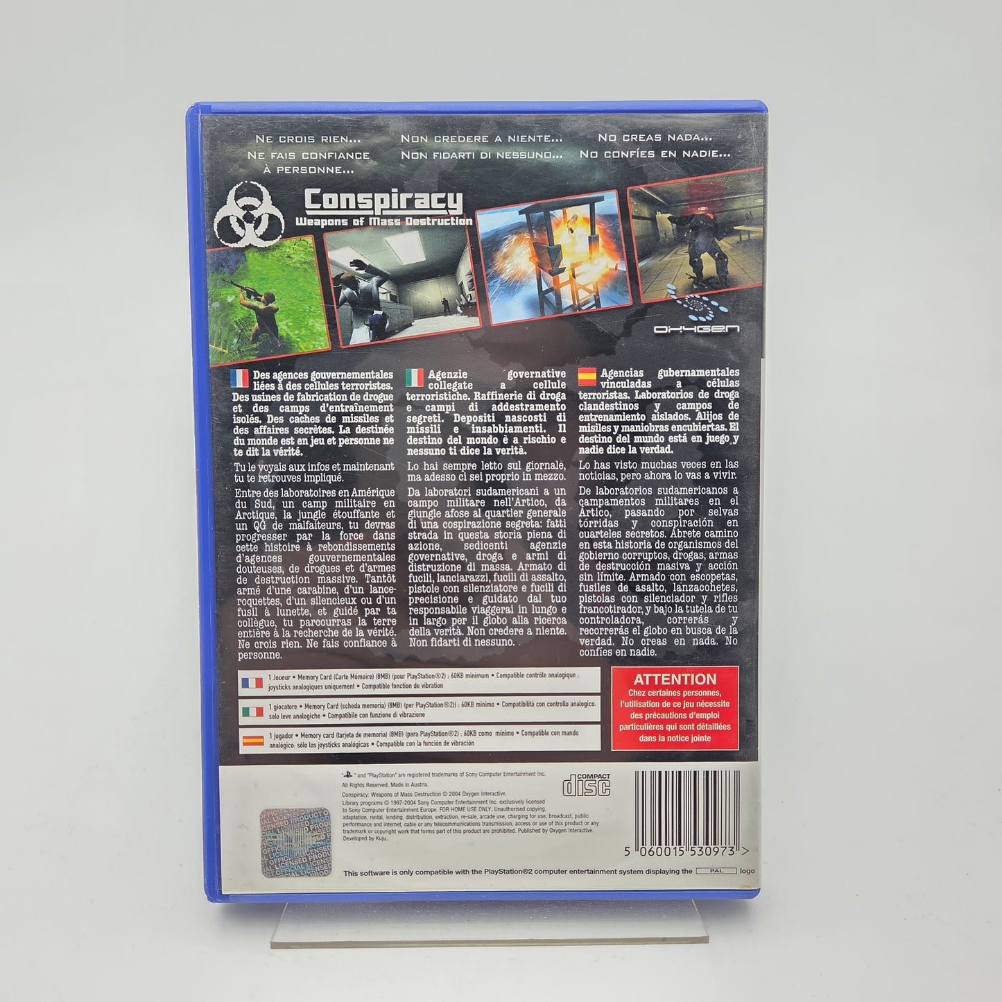 CONSPIRACY WEAPONS OF MASS DESTRUCTION - PLAYSTATION 2
