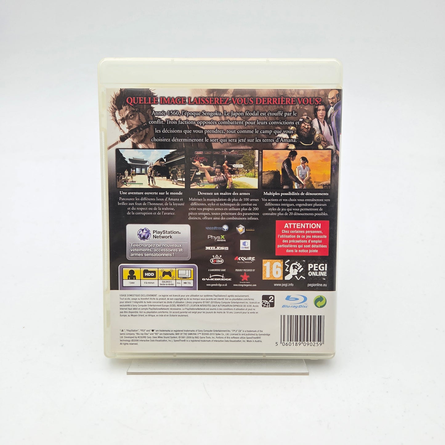WAY OF THE SAMURAI 3 - PLAYSTATION 3