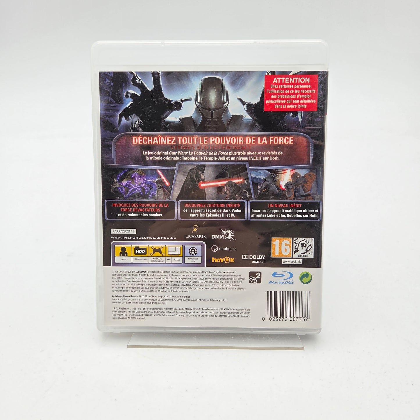 STAR WARS LE POUVOIR DE LA FORCE ULTIMATE SITH EDITION - PLAYSTATION 3