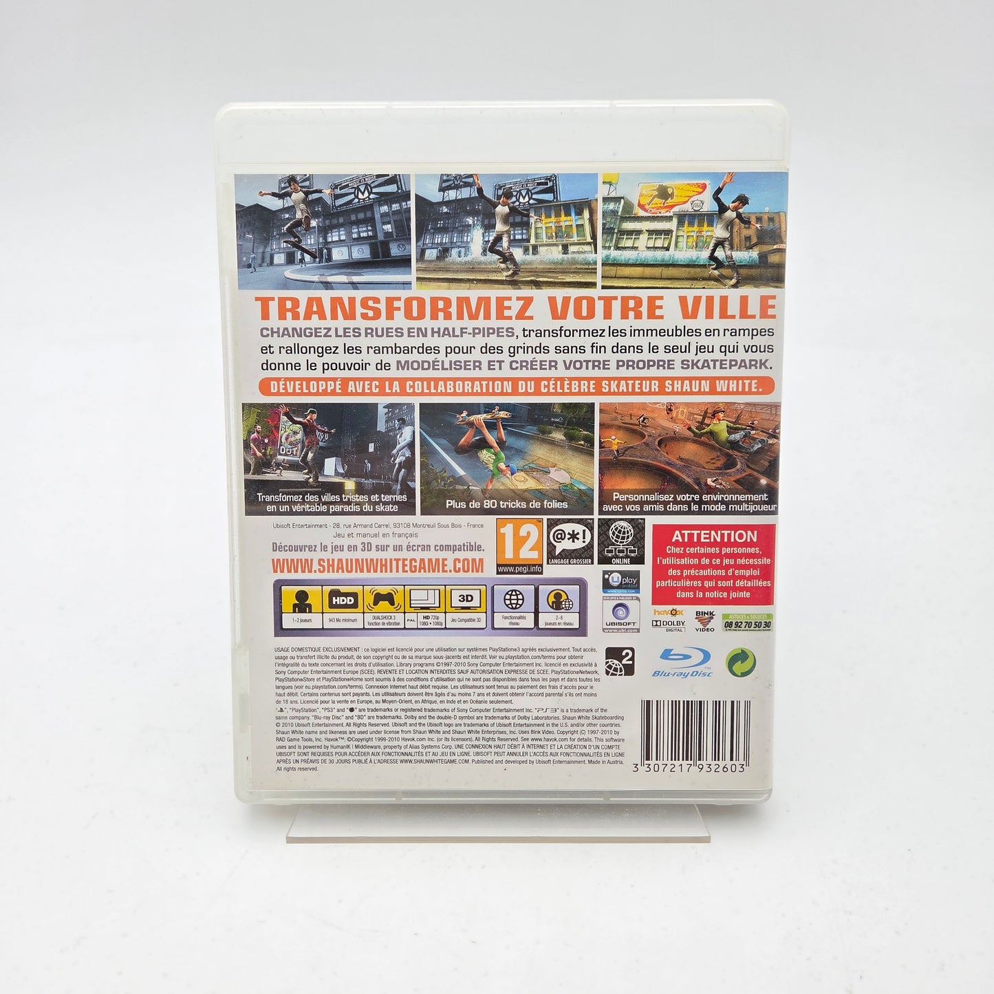 SHAUN WHITE SKATEBOARDING - PLAYSTATION 3