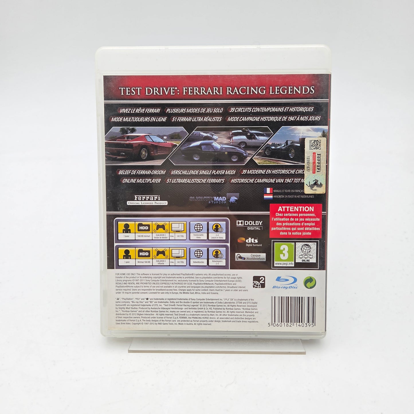 TEST DRIVE FERRARI RACING LEGENDS - PLAYSTATION 3