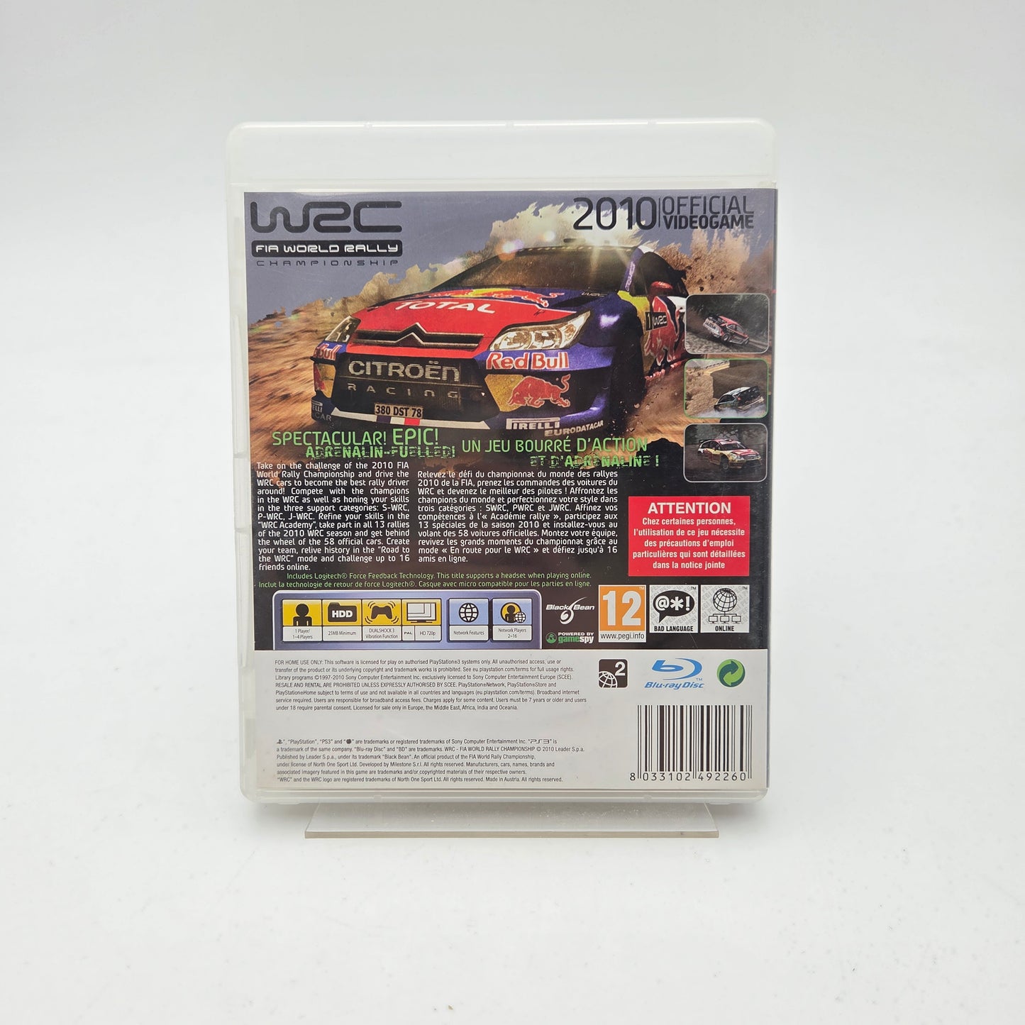 WRC FIA WORLD RALLY CHAMPIONSHIP - PLAYSTATION 3