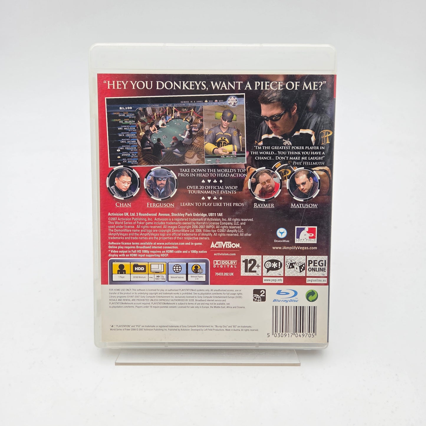 WORLD SERIES OF POKER 2008 - PLAYSTATION 3