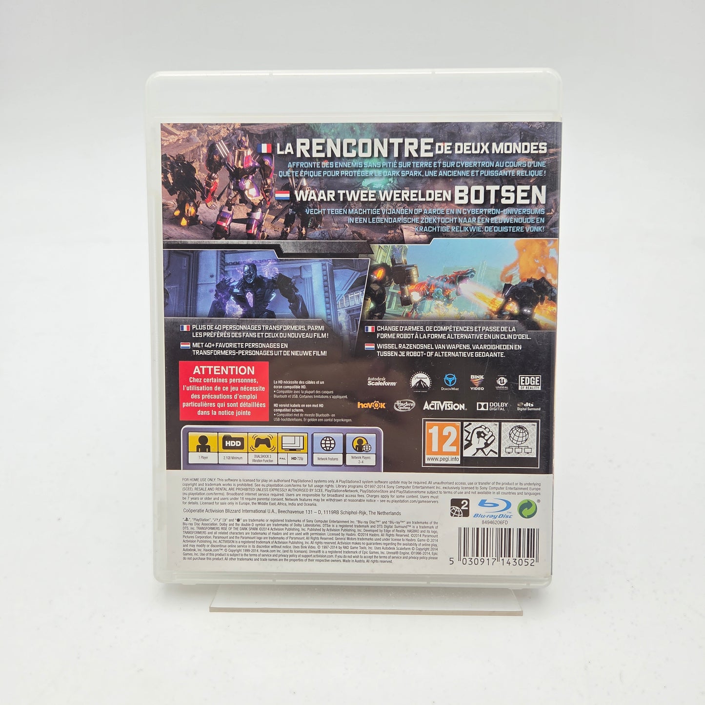 TRANSFORMERS THE DARK SPARK - PLAYSTATION 3