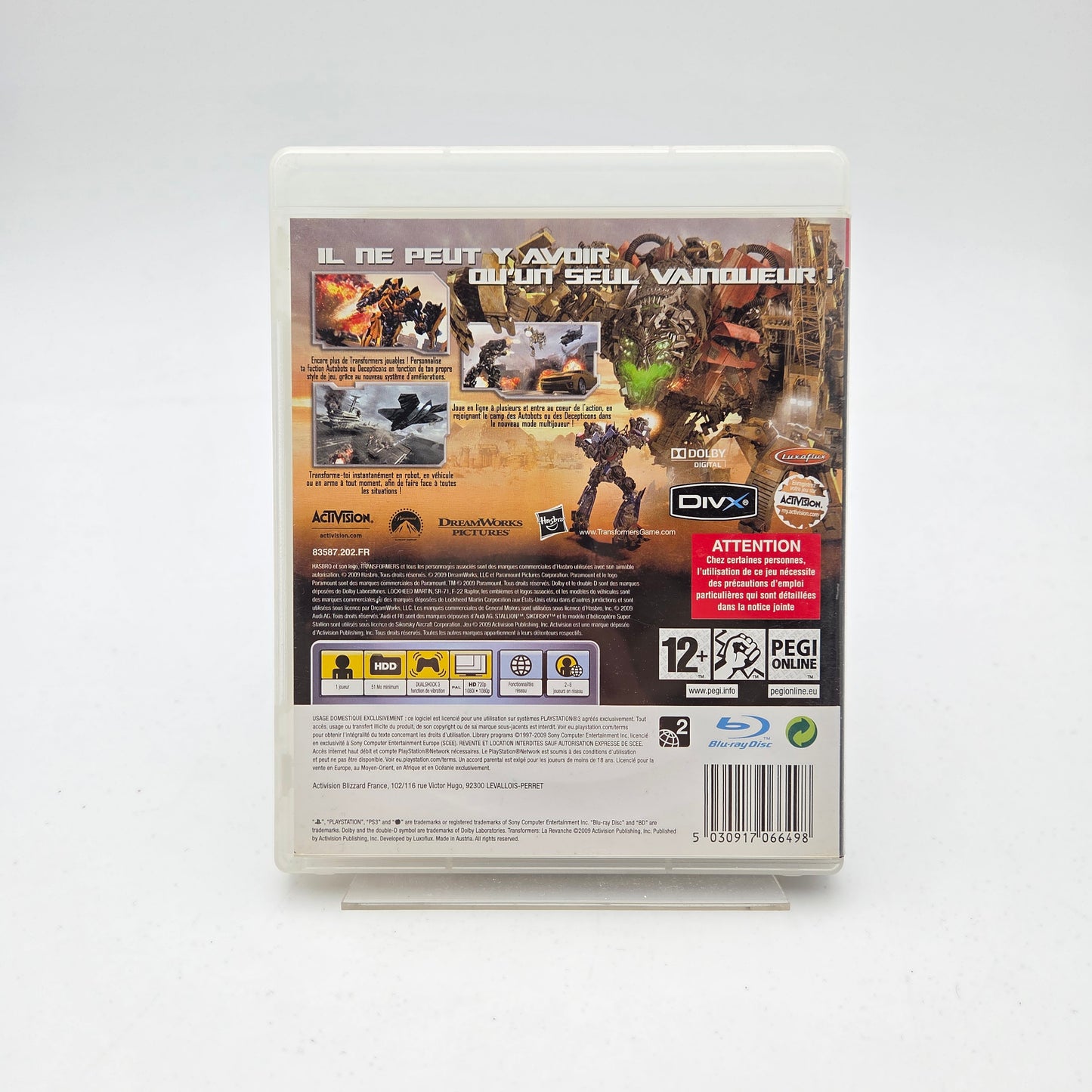 TRANSFORMERS LA REVANCHE - PLAYSTATION 3