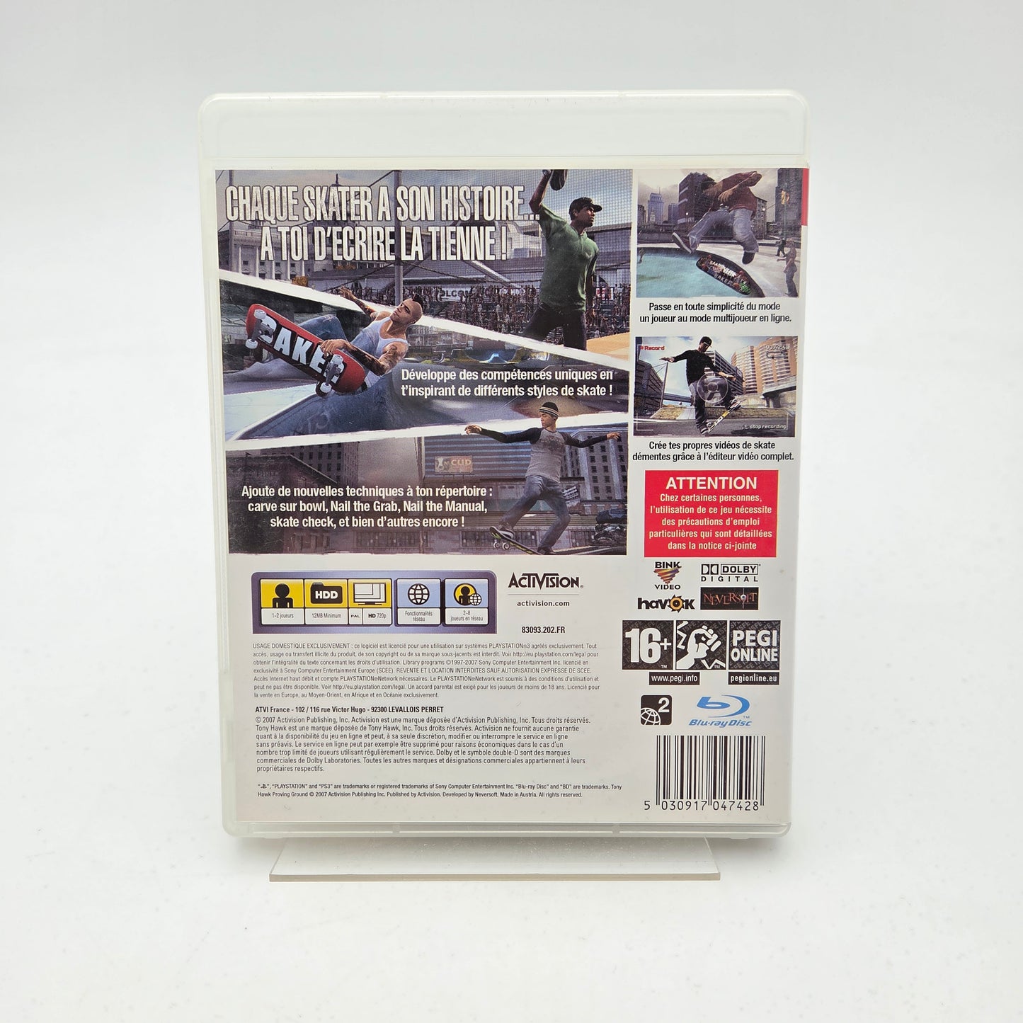 TONY HAWK'S PROVING GROUND - PLAYSTATION 3
