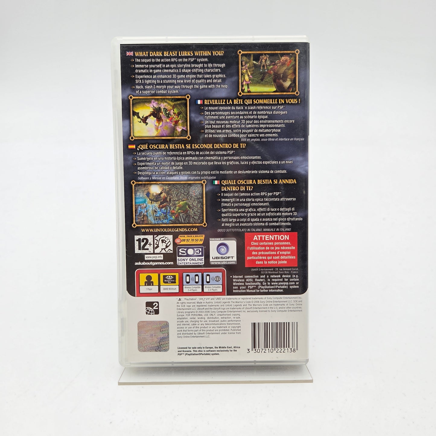UNTOLD LEGENDS THE WARRIOR'S CODE - PLAYSTATION PORTABLE