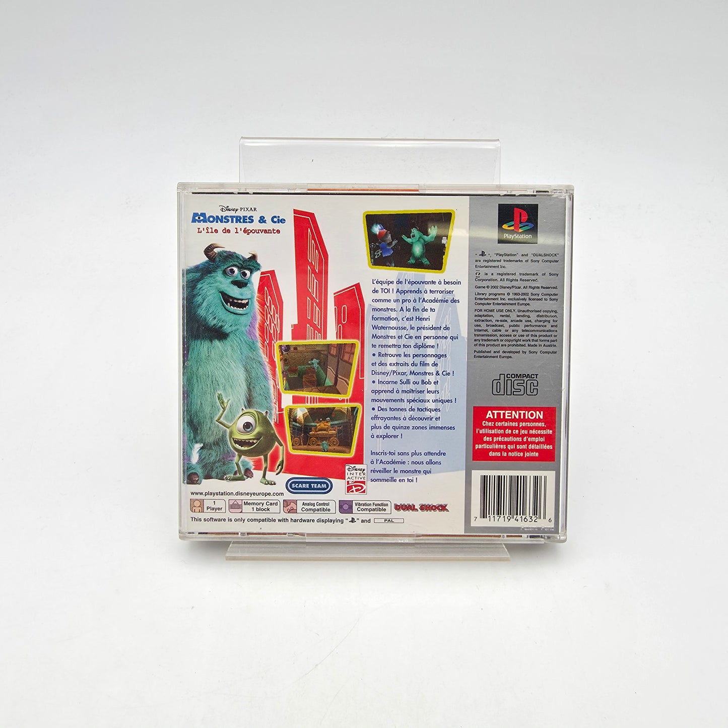 DISNEY PIXAR MONSTRES & CIE - PLAYSTATION 1