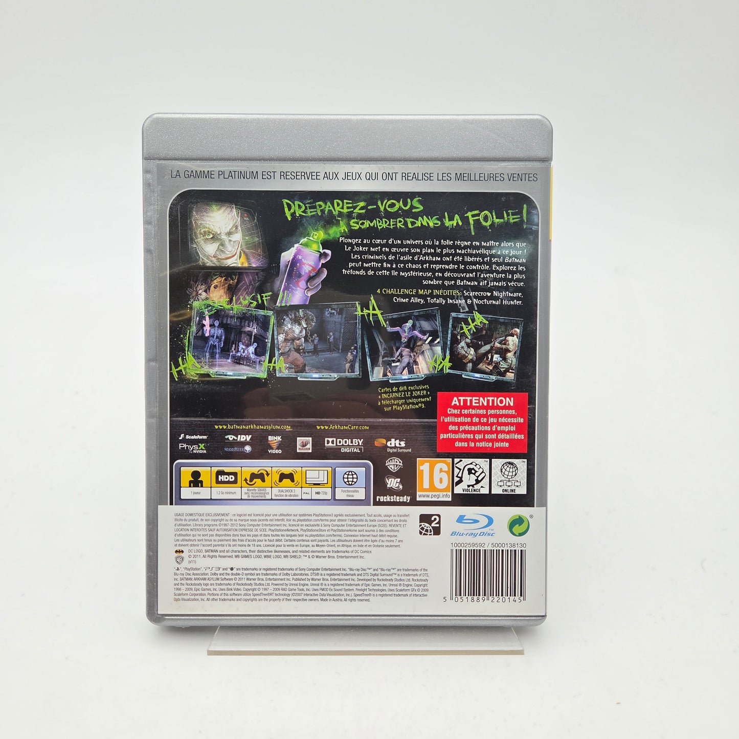 BATMAN ARKHAM ASYLUM GAME OF THE YEAR EDITION - PLAYSTATION 3