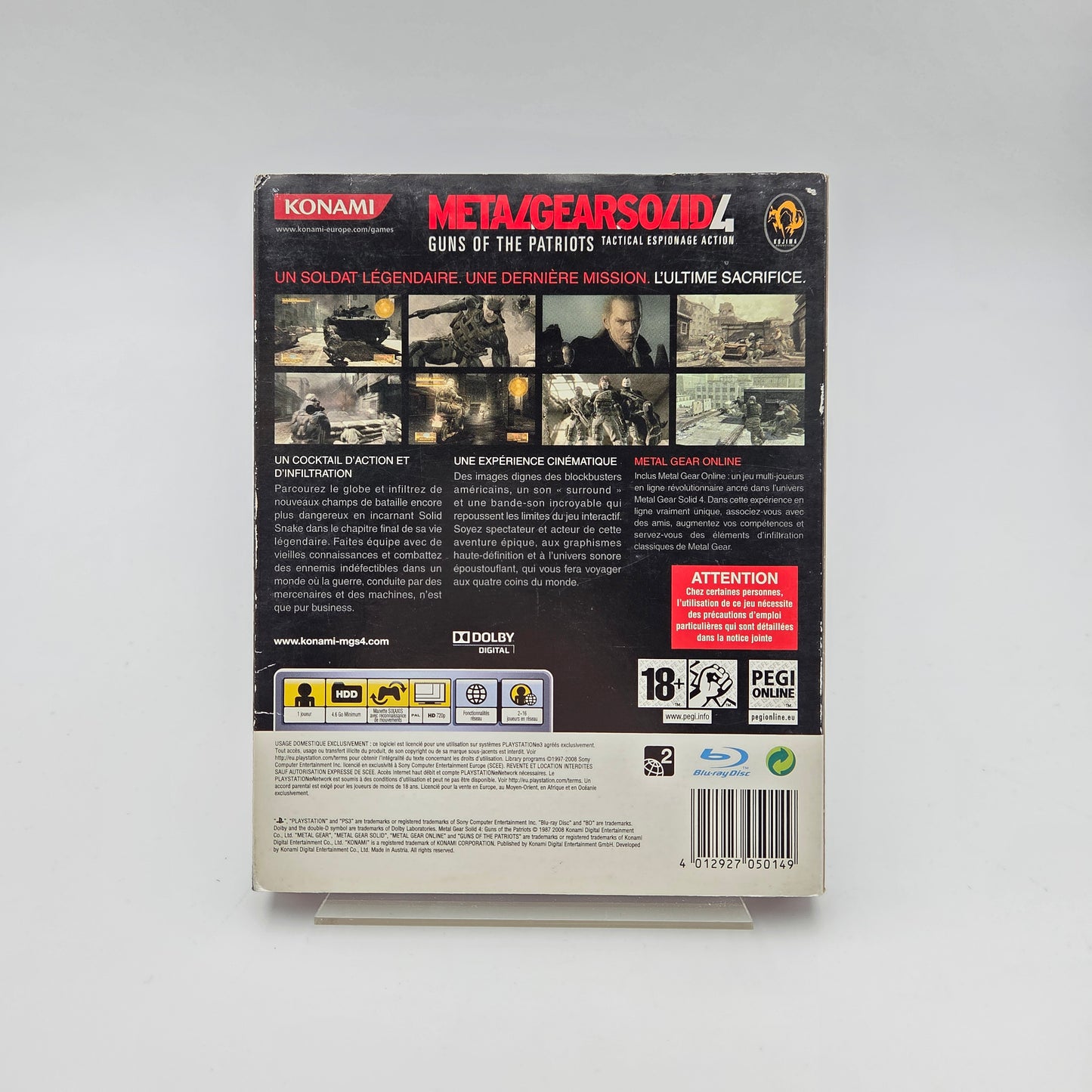 METAL GEAR SOLID 4 GUNS OF THE PATRIOTS - PLAYSTATION 3