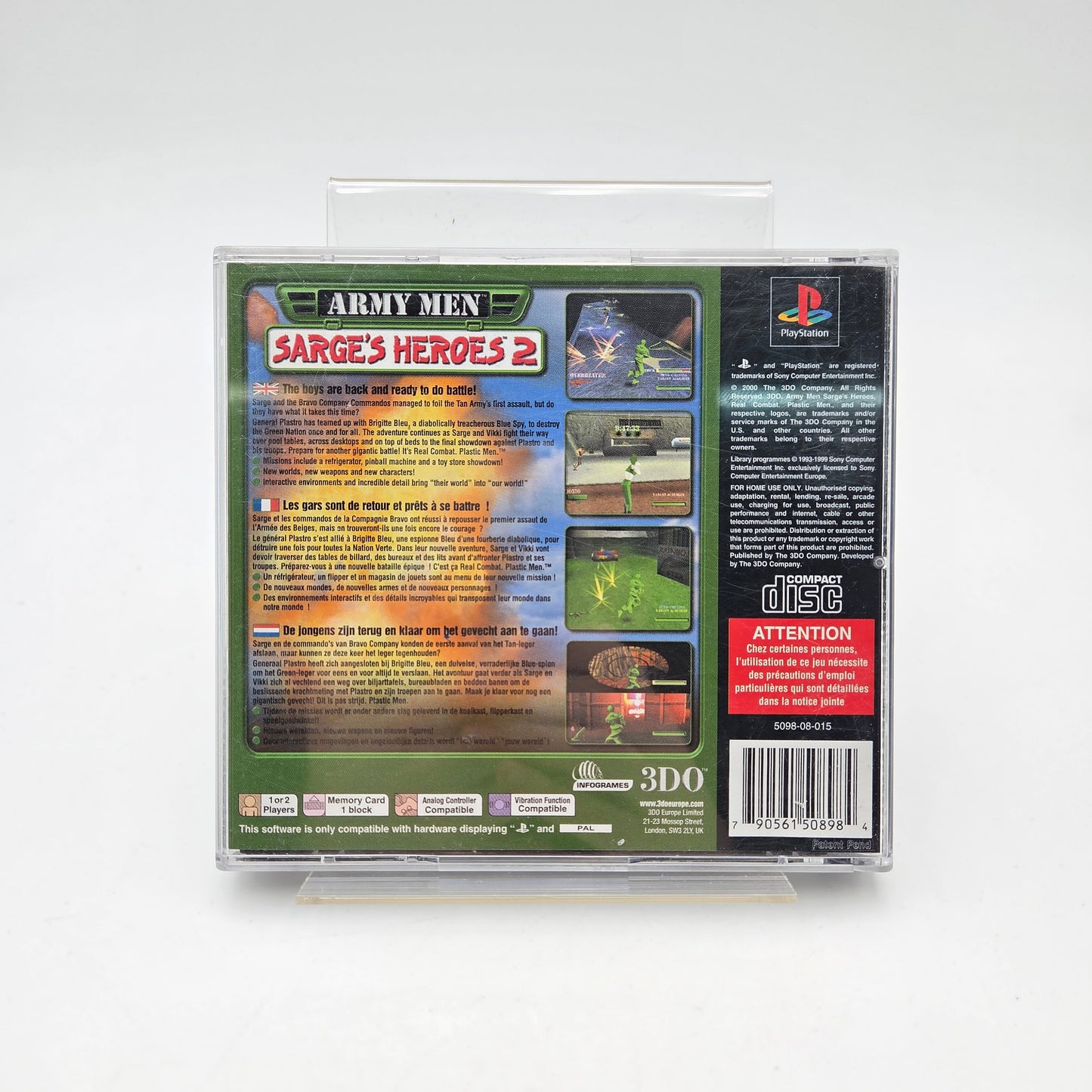 ARMY MEN SARGE'S HEROES 2 - PLAYSTATION 1