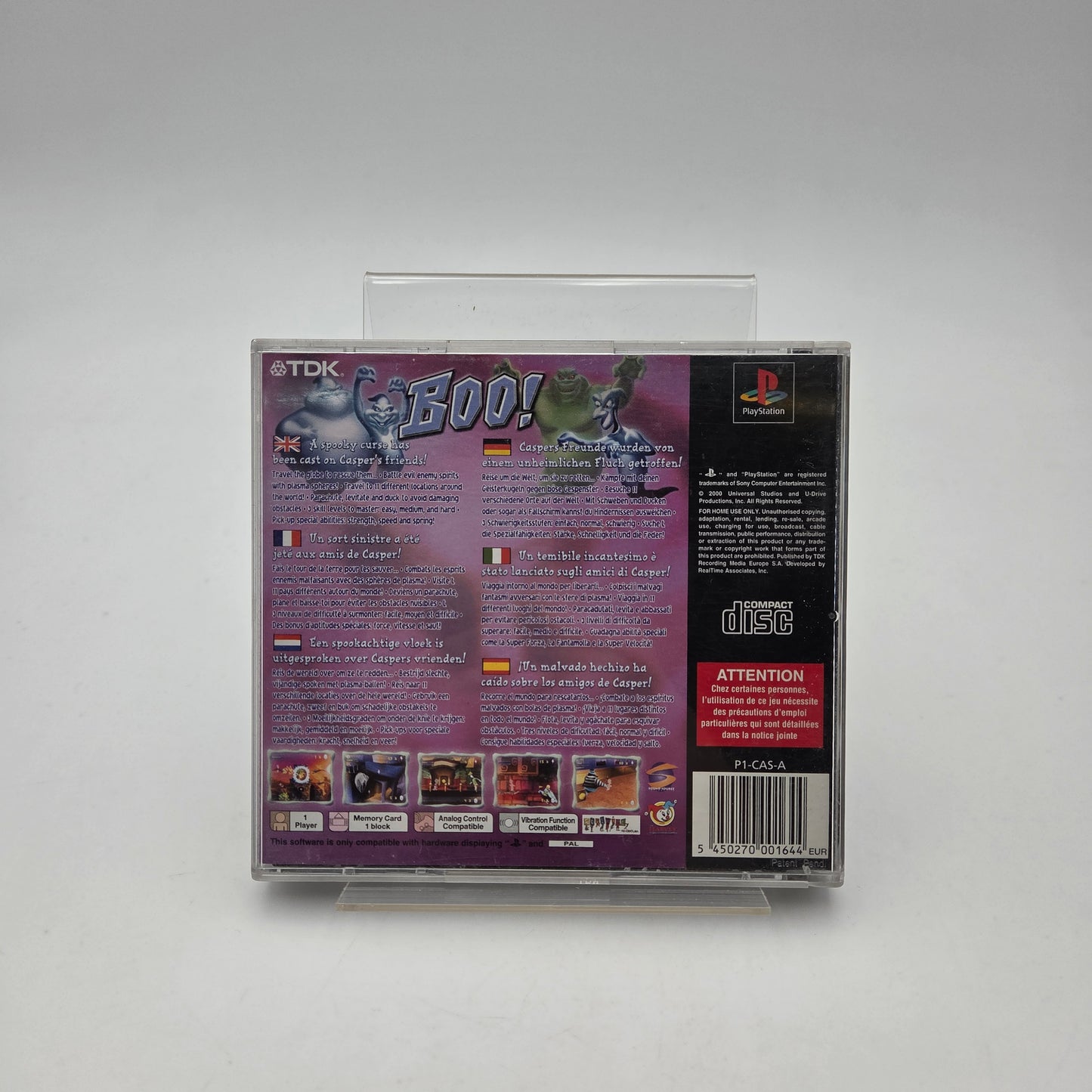 CASPER FRIENDS AROUND THE WORLD - PLAYSTATION 1