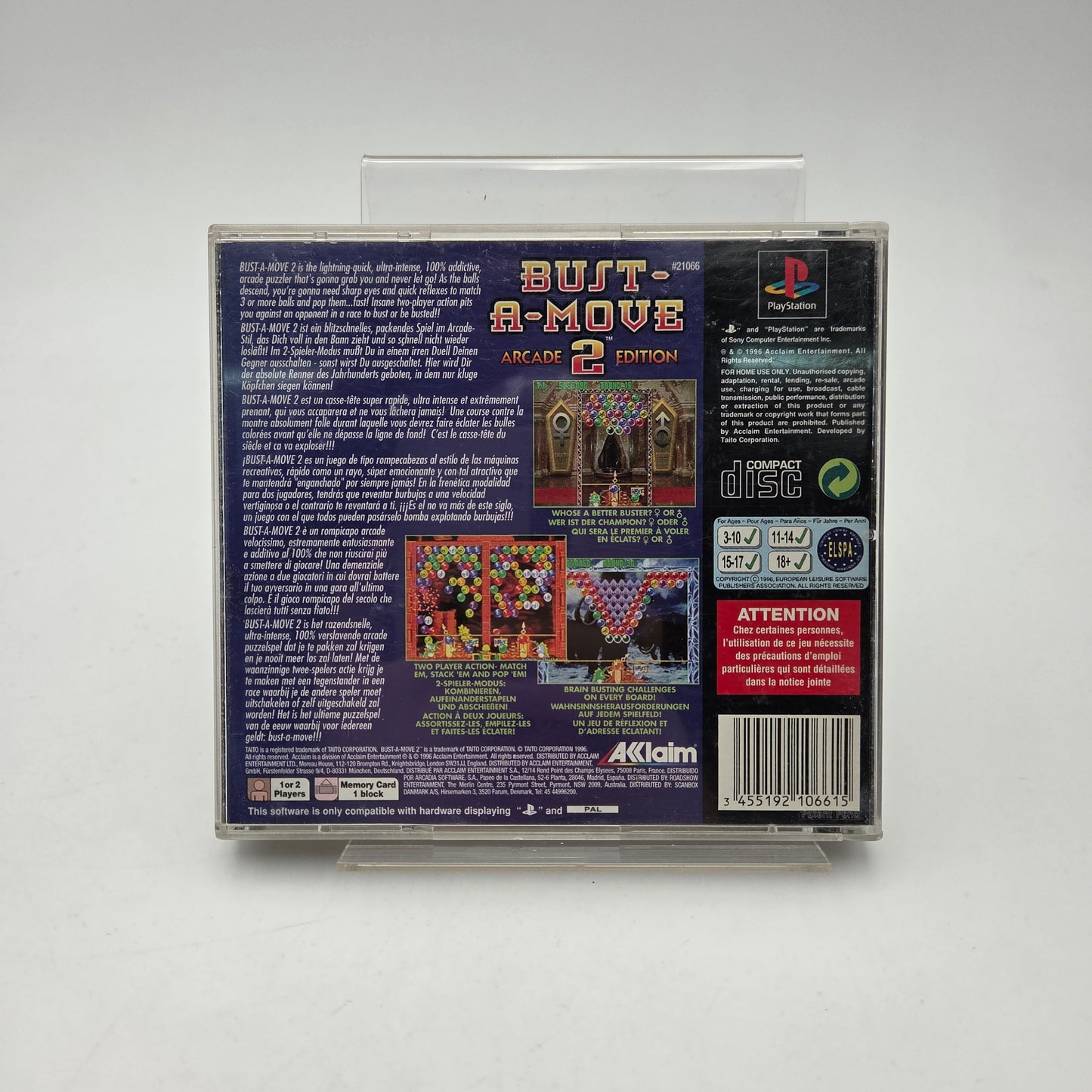 BUST-A-MOVE 2 - PLAYSTATION 1