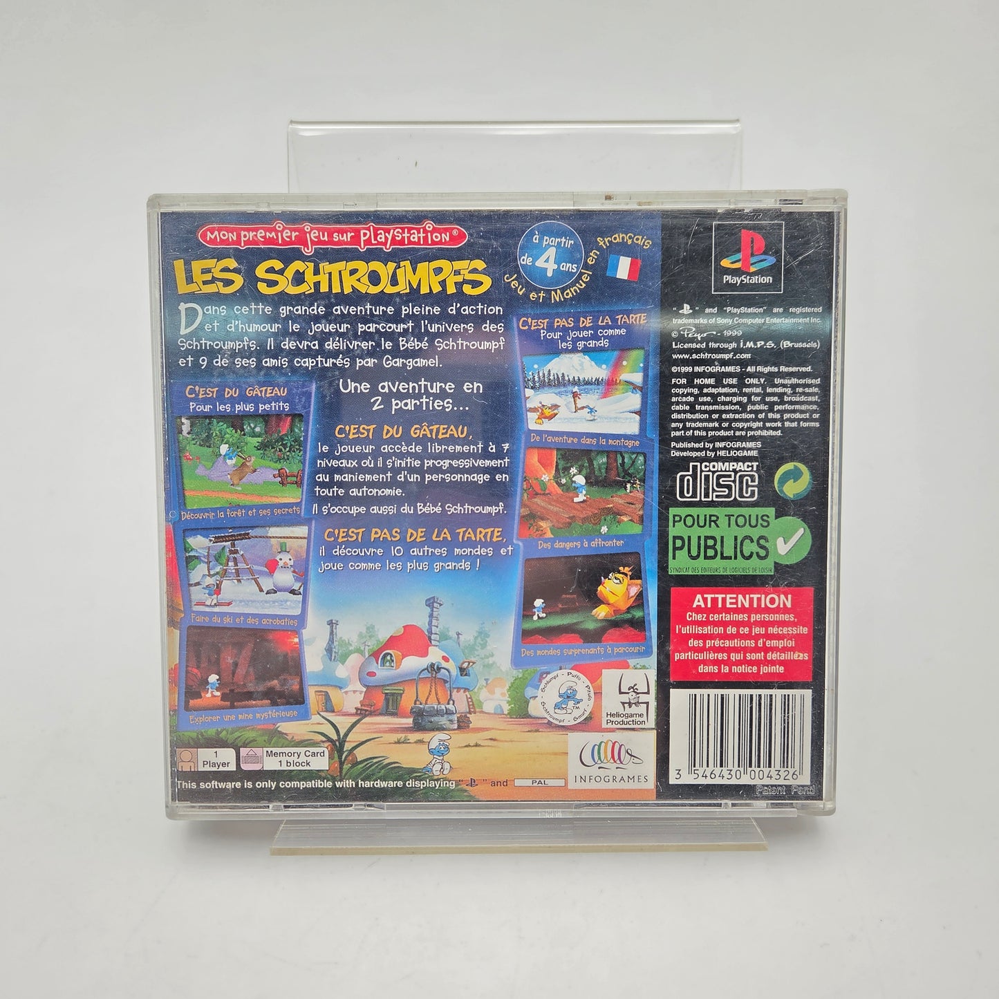 LES SCHTROUMPFS - PLAYSTATION 1