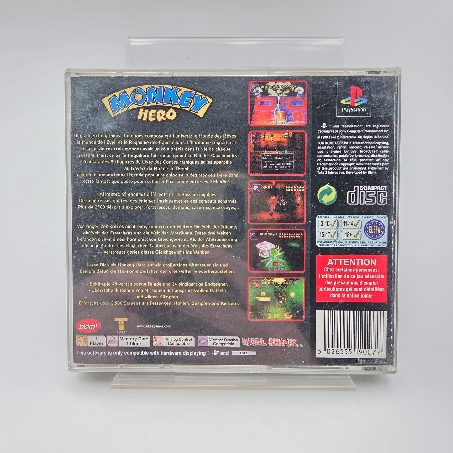 MONKEY HERO - PLAYSTATION 1