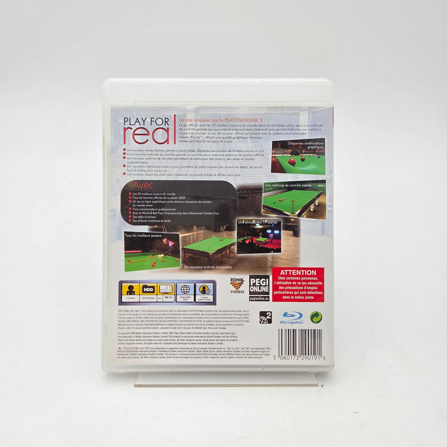 WSC REAL 09 - PLAYSTATION 3