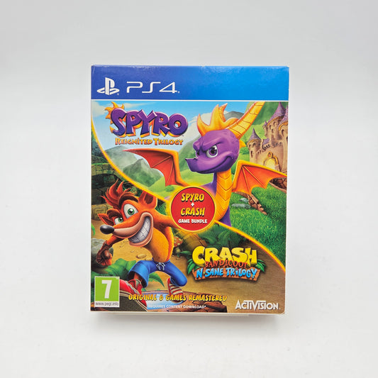 SPYRO REIGNITED TRILOGY + CRASH BANDICOOT N. SANE TRILOGY - PLAYSTATION 4