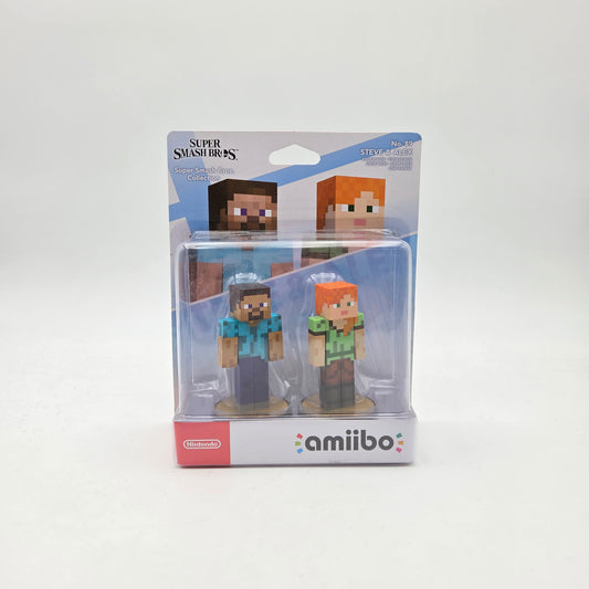 Amiibo Steve & Alex - Super Smash Bros Collection