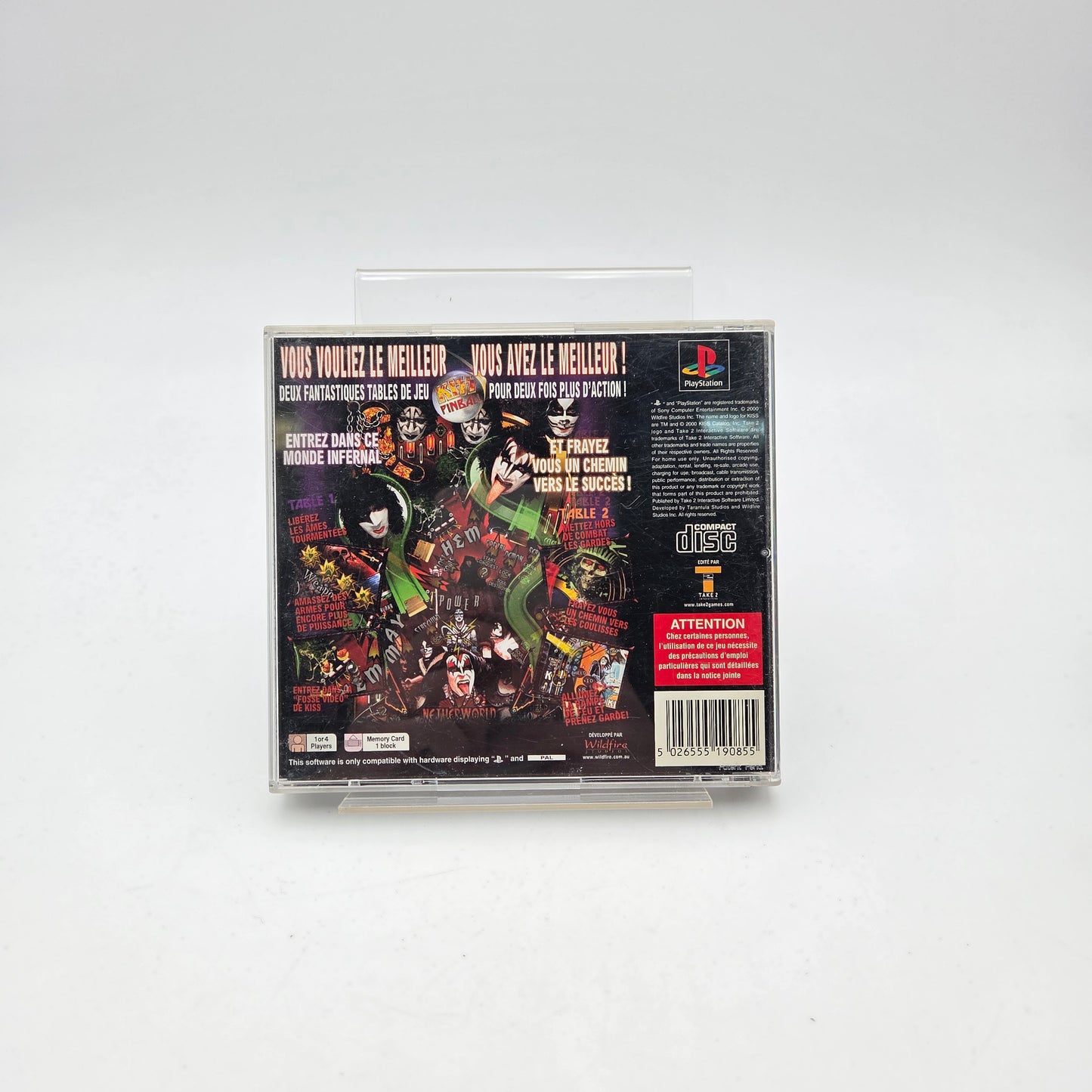 KISS PINBALL - PLAYSTATION 1
