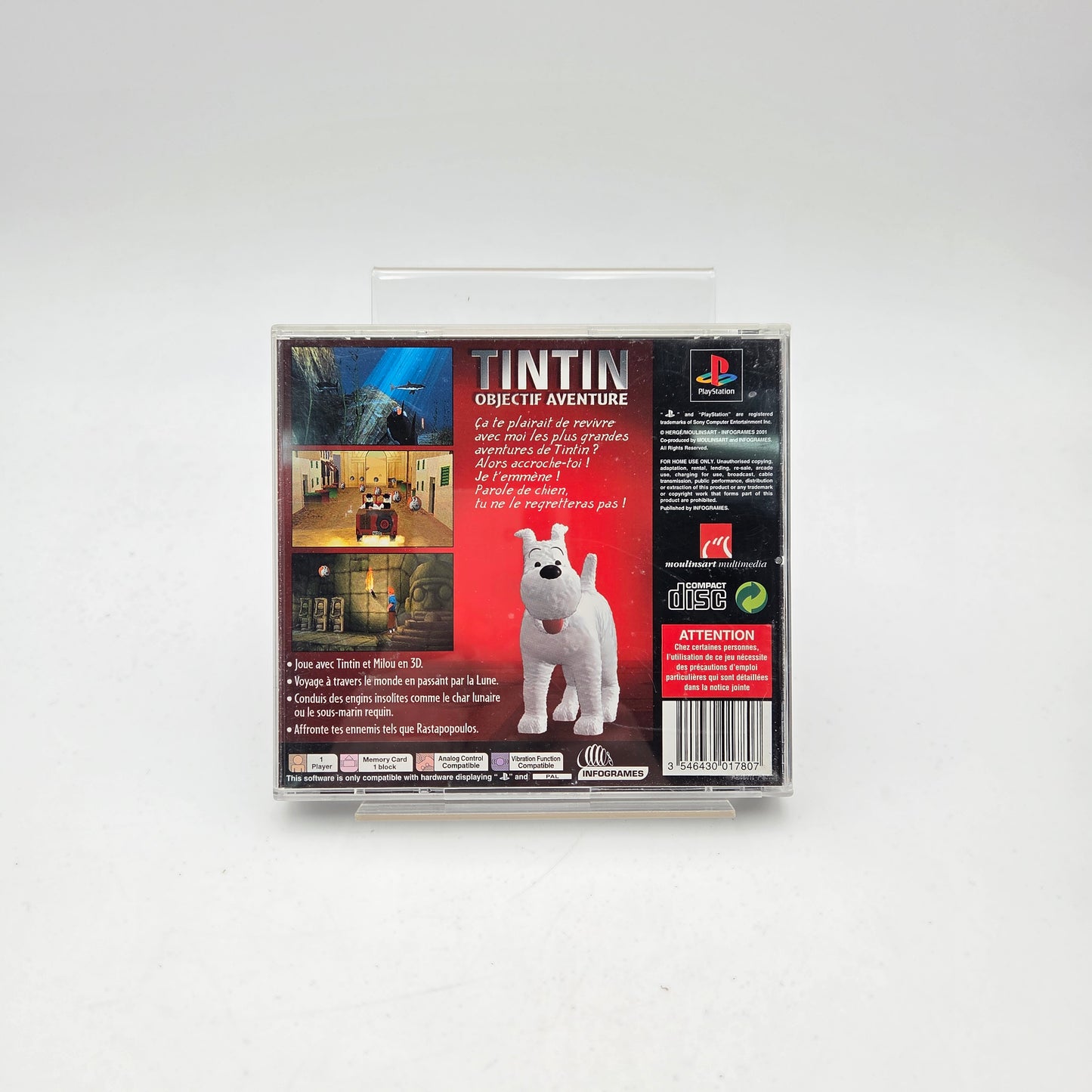 TINTIN OBJECTIF AVENTURE - PLAYSTATION 1