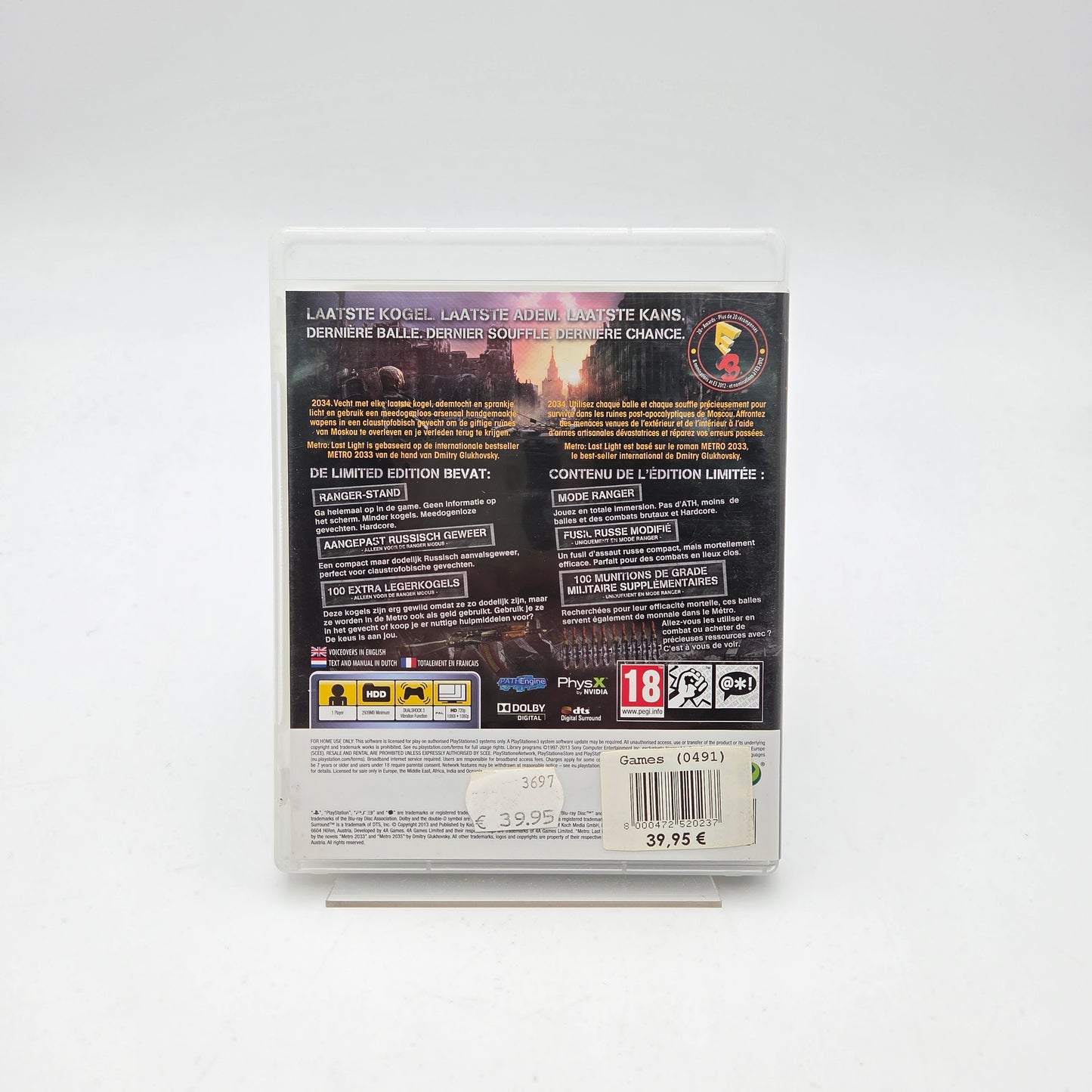 METRO LAST LIGHT - PLAYSTATION 3