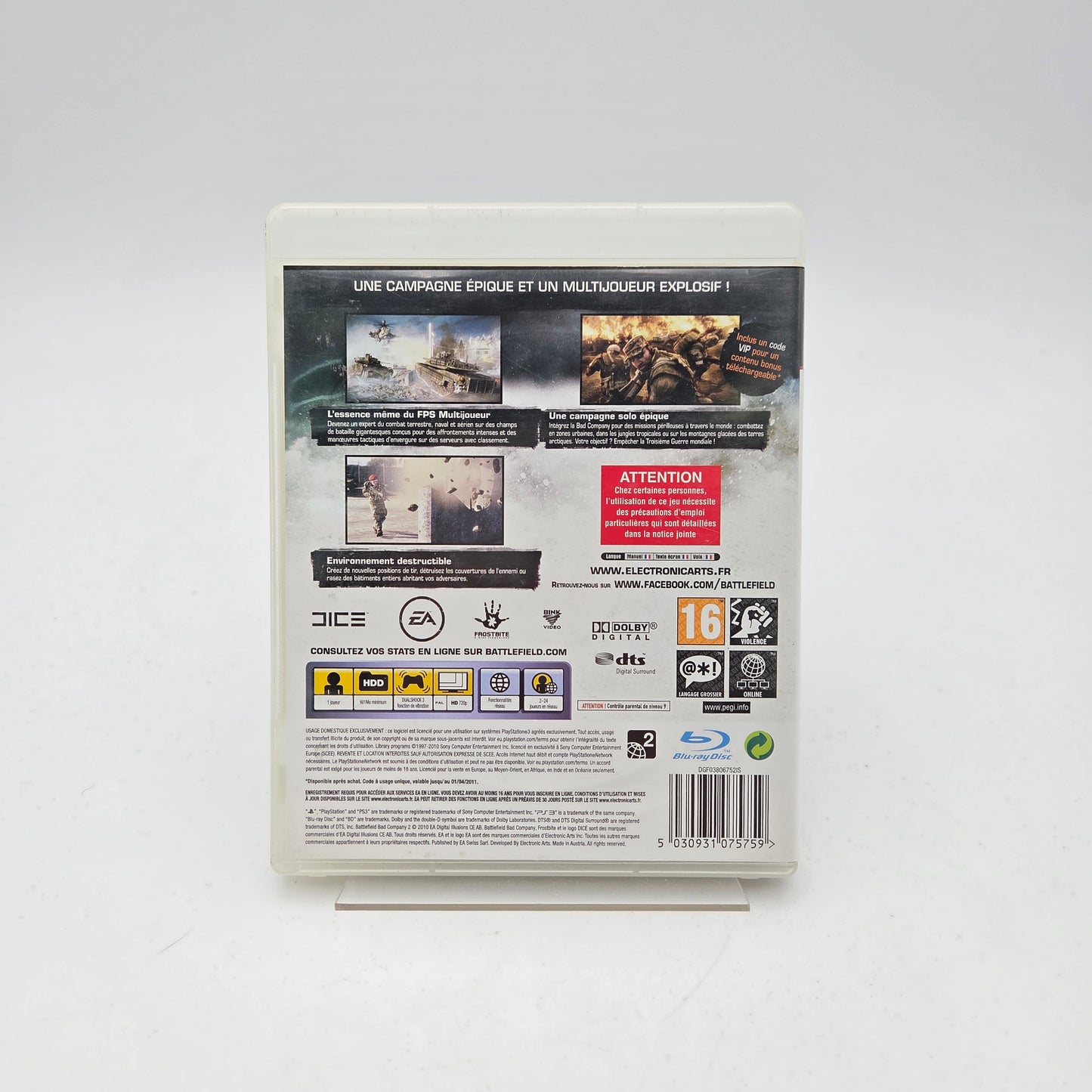 BATTLEFIELD BAD COMPANY 2 - PLAYSTATION 3