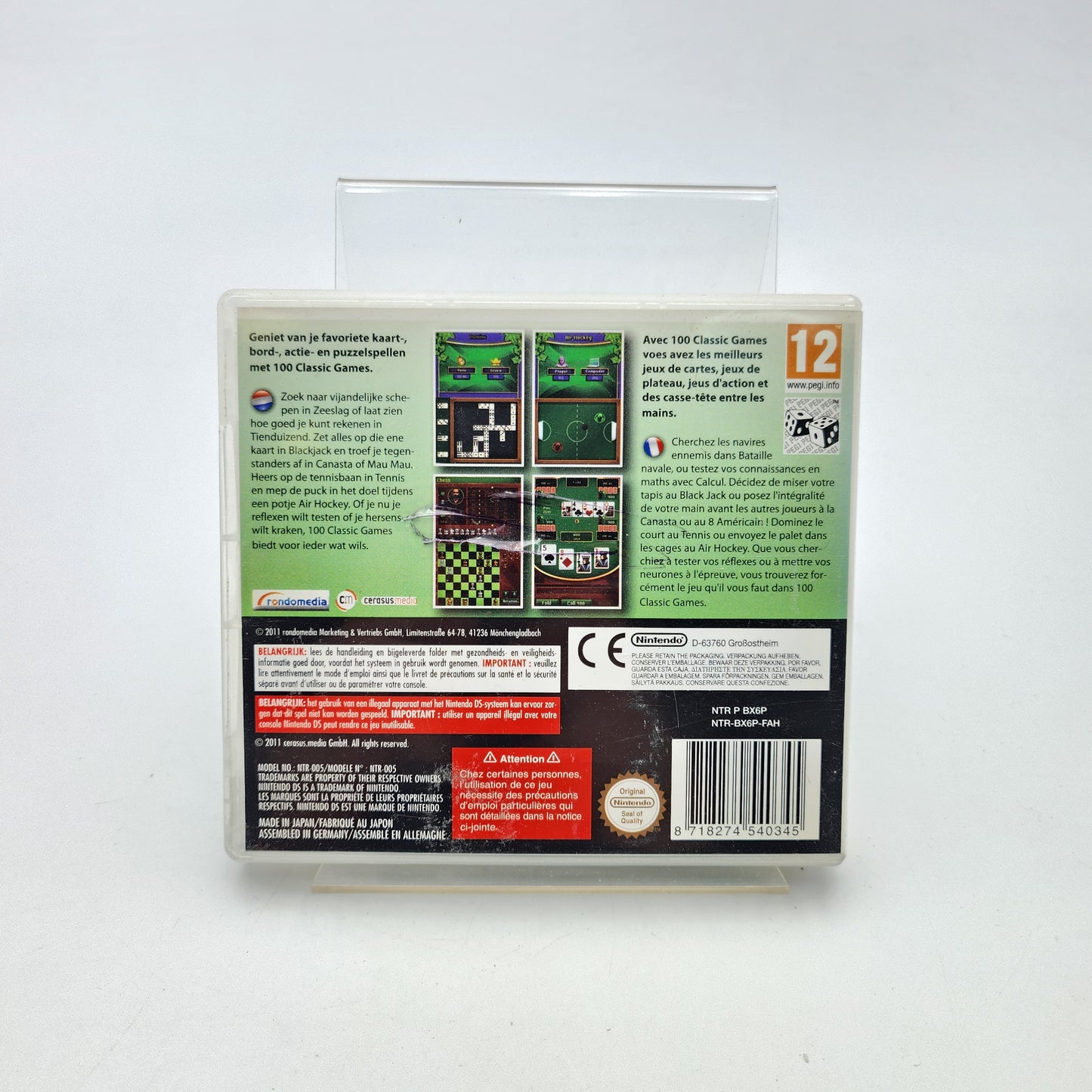 100 CLASSIC GAMES - NINTENDO DS
