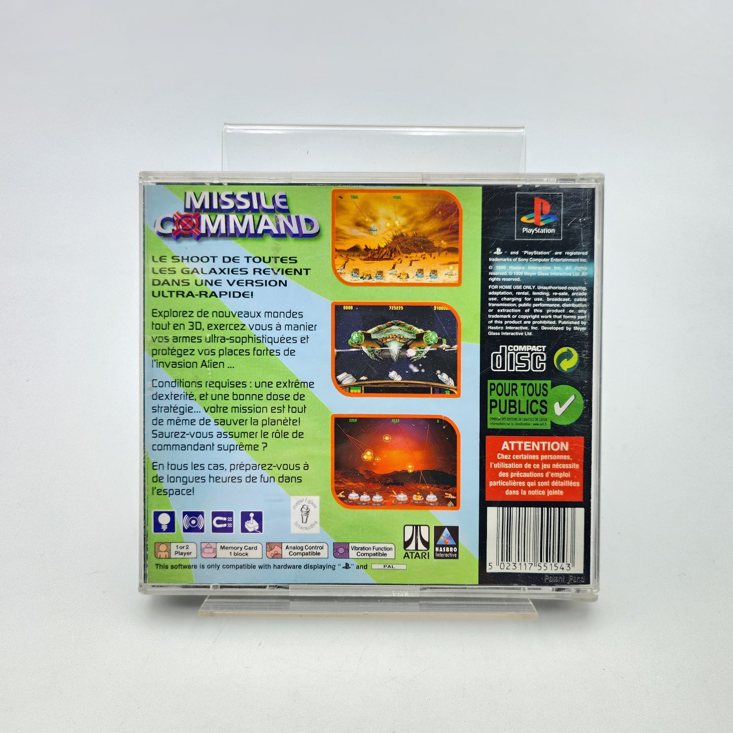 MISSILE COMMAND - PLAYSTATION 1