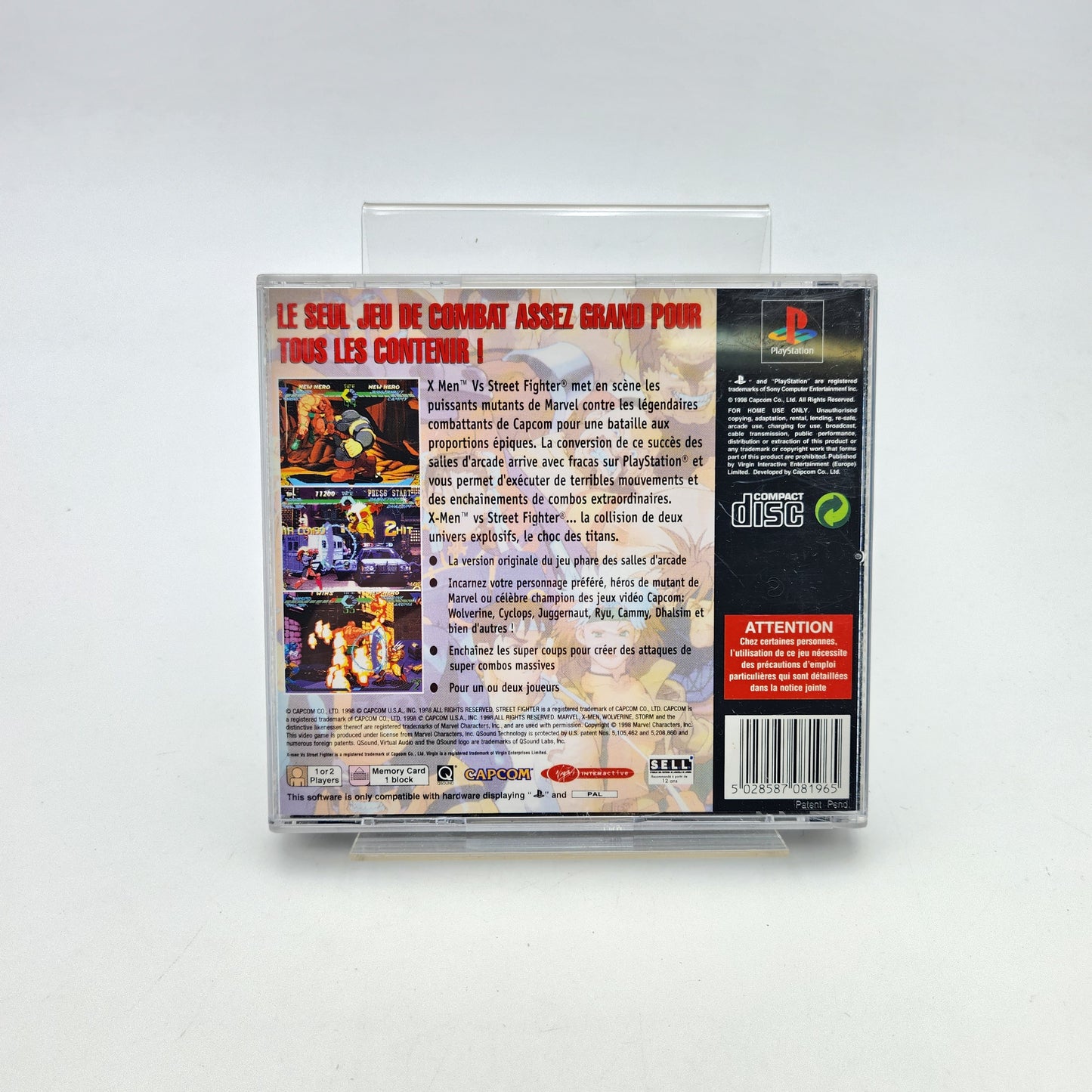 X-MEN VS STREET FIGHTER - PLAYSTATION 1