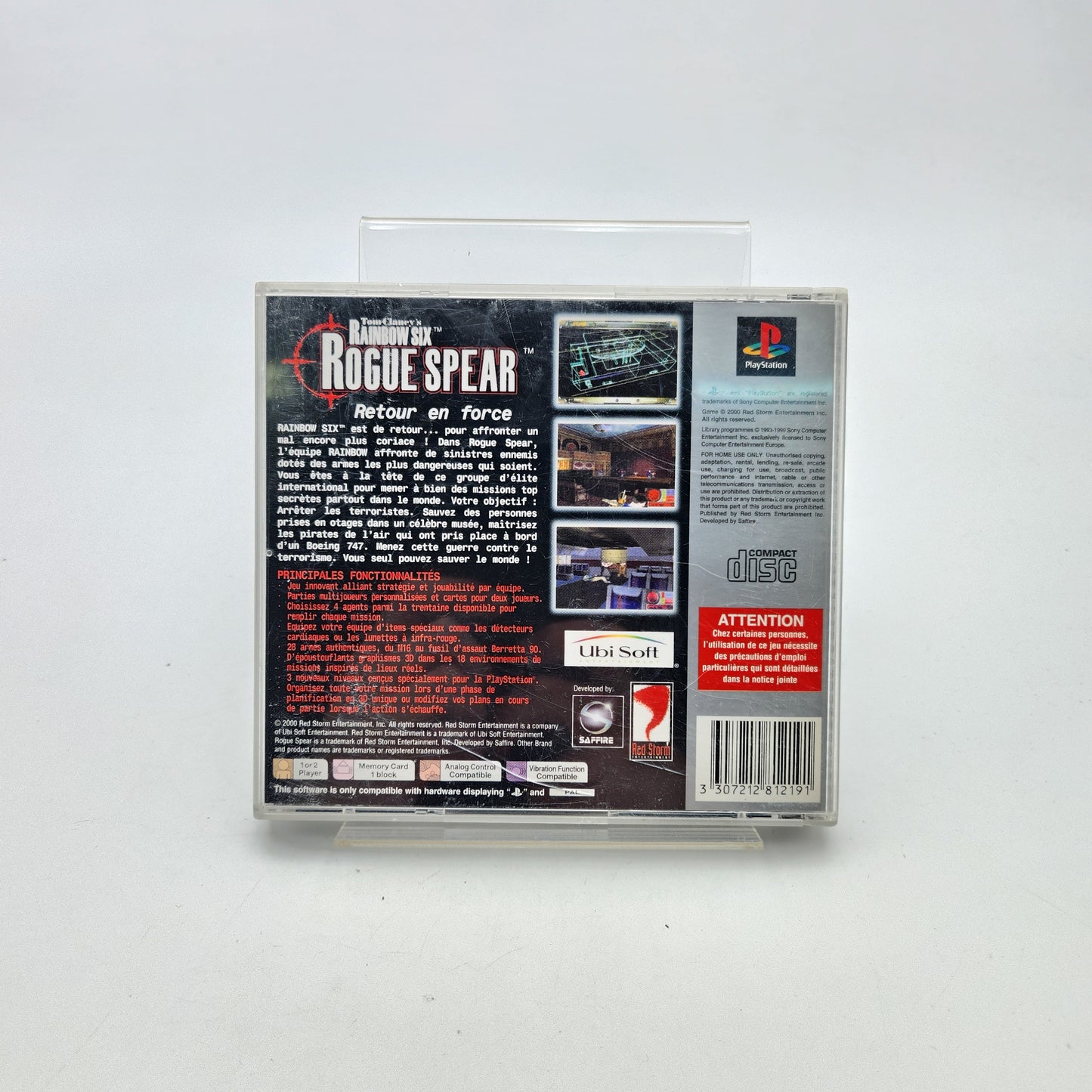 TOM CLANCY’S RAINBOW SIX ROGUE SPEAR - PLAYSTATION 1