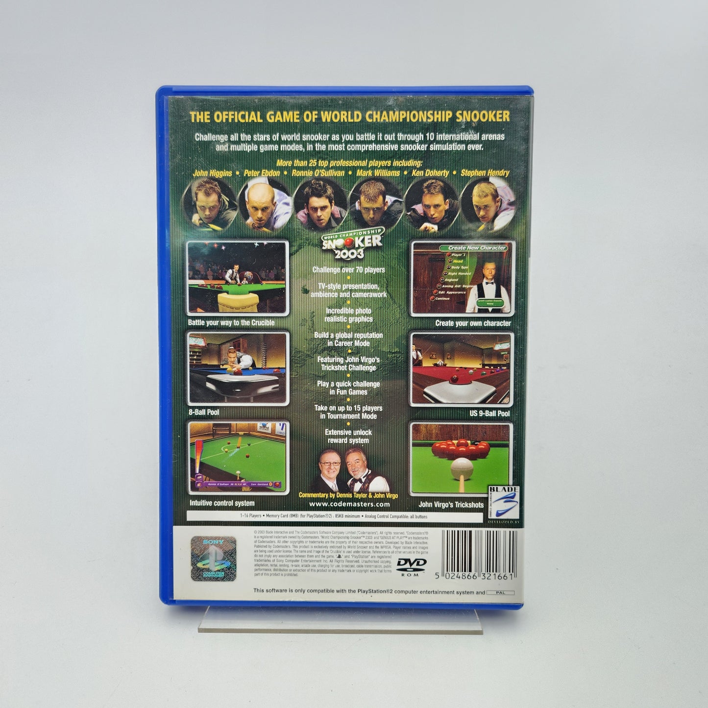 WORLD CHAMPIONSHIP SNOOKER 2003 - PLAYSTATION 2