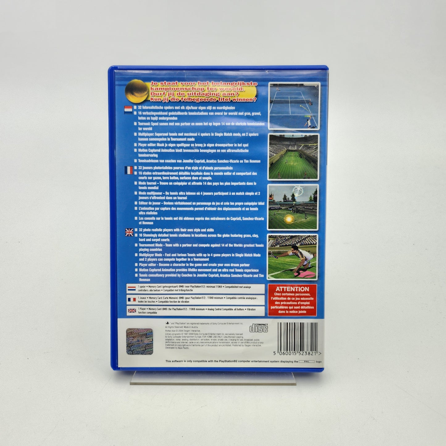 PERFECT ACE PRO TOURNAMENT TENNIS - PLAYSTATION 2