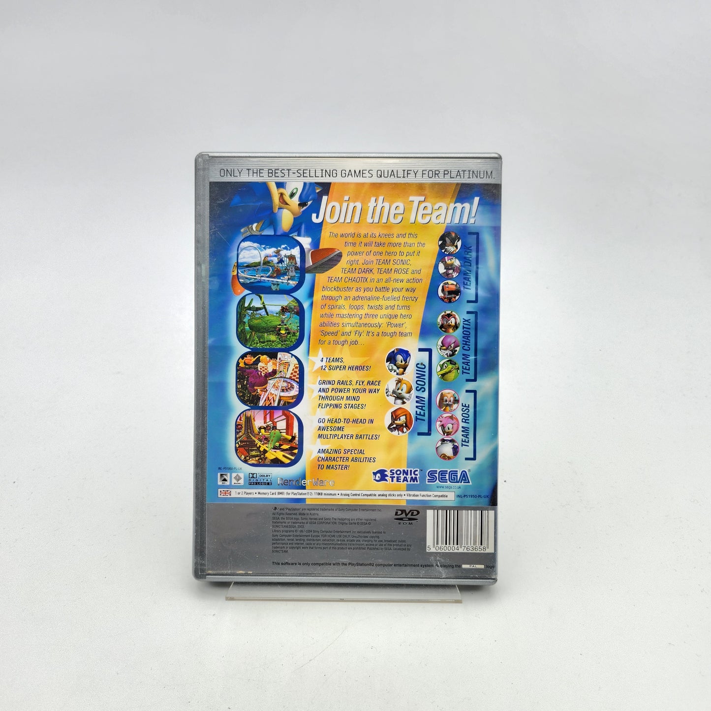 SONIC HEROES - PLAYSTATION 2