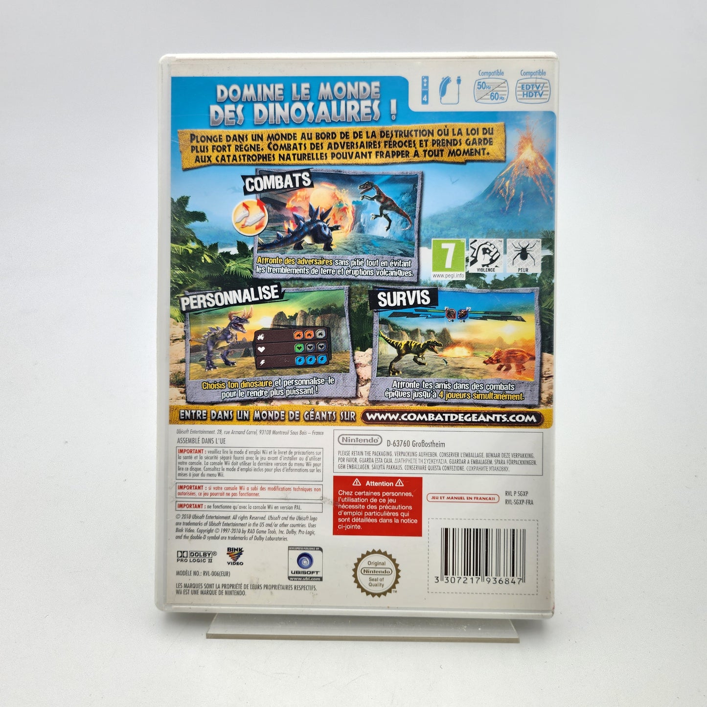 COMBAT DE GÉANTS DINOSAURES - WII