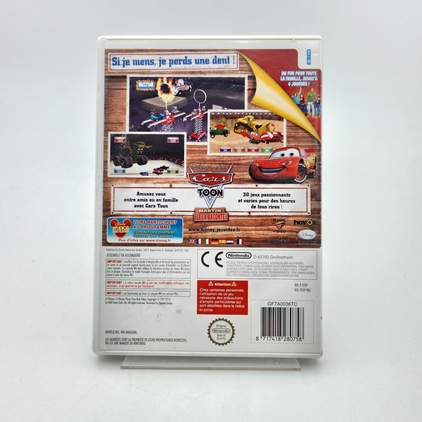 CARS TOON MARTIN SE LA RACONTE - WII