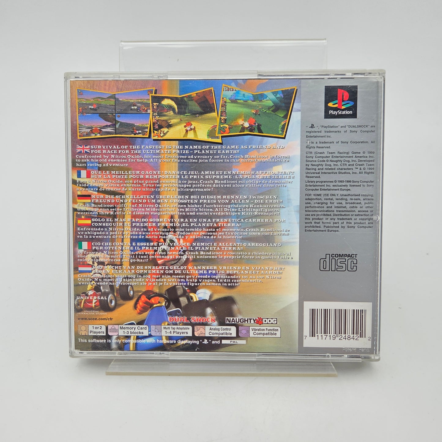 CTR CRASH TEAM RACING - PLAYSTATION 1