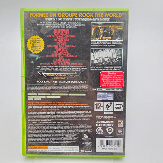 AC/DC LIVE ROCK BAND - XBOX 360