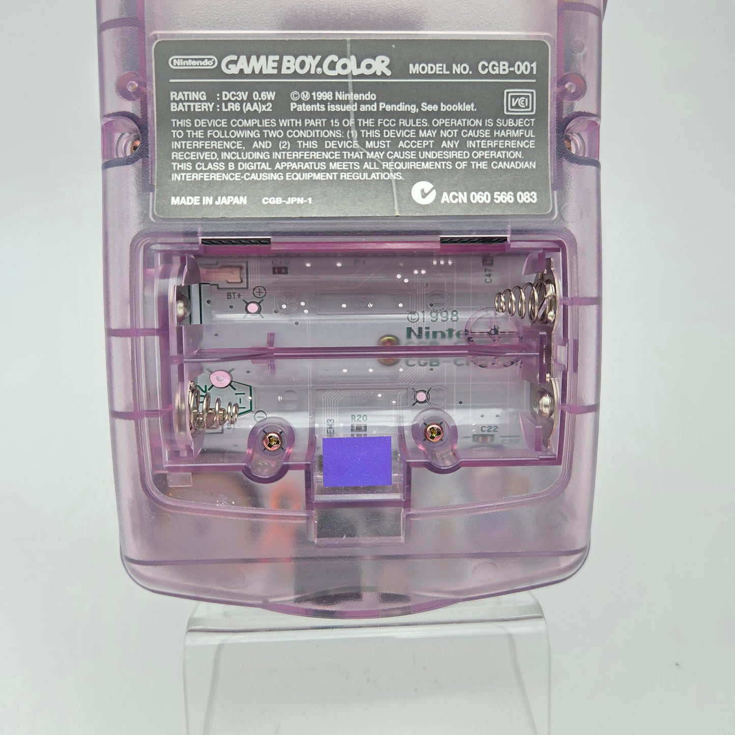 GAMEBOY COLOR CLEAR PURPLE