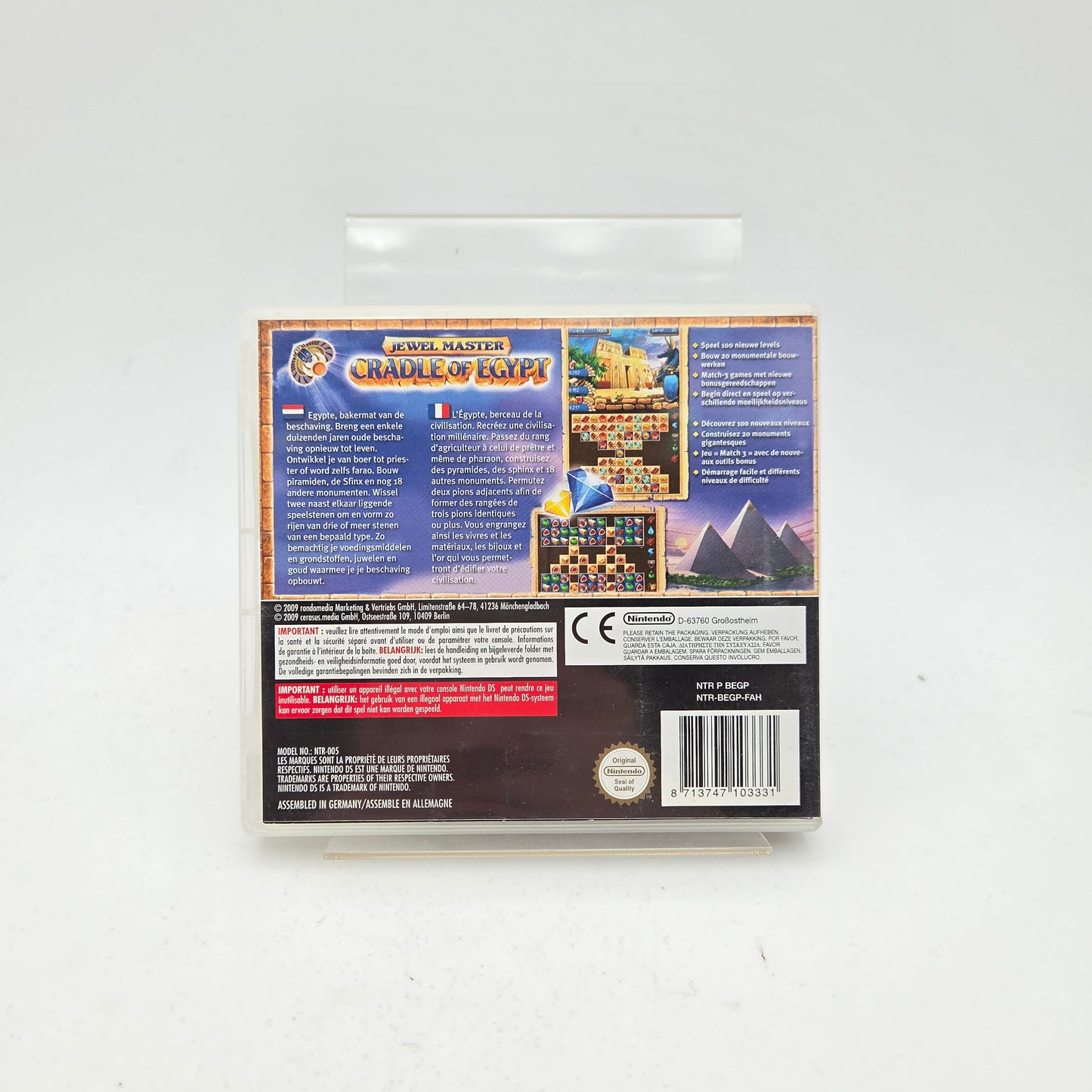 JEWEL MASTER CRADLE OF EGYPT - NINTENDO DS