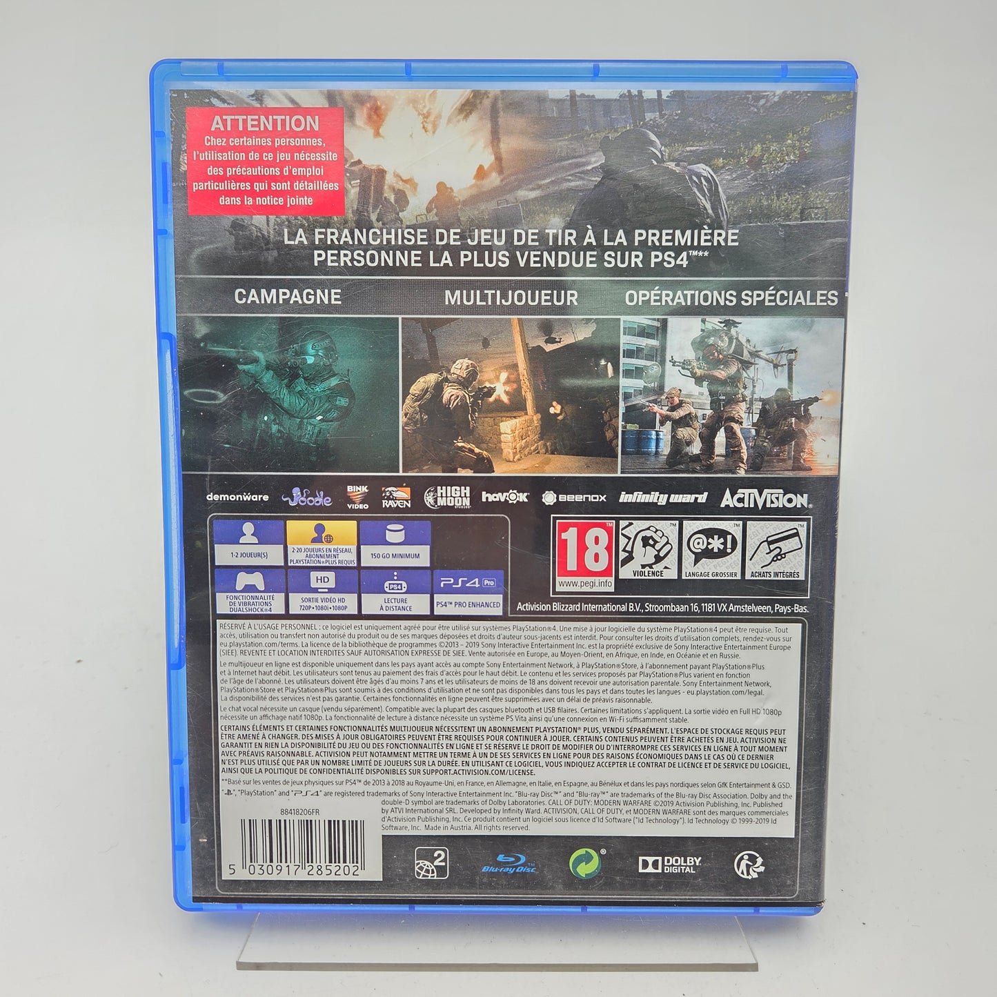 CALL OF DUTY MODERN WARFARE - PLAYSTATION 4
