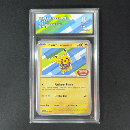 PIKACHU WEARING A BATIK SHIRT (SV-P/ID 155) (CA 10)