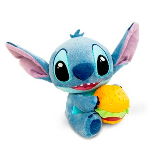 STITCH avec Burger - Peluche 25cm