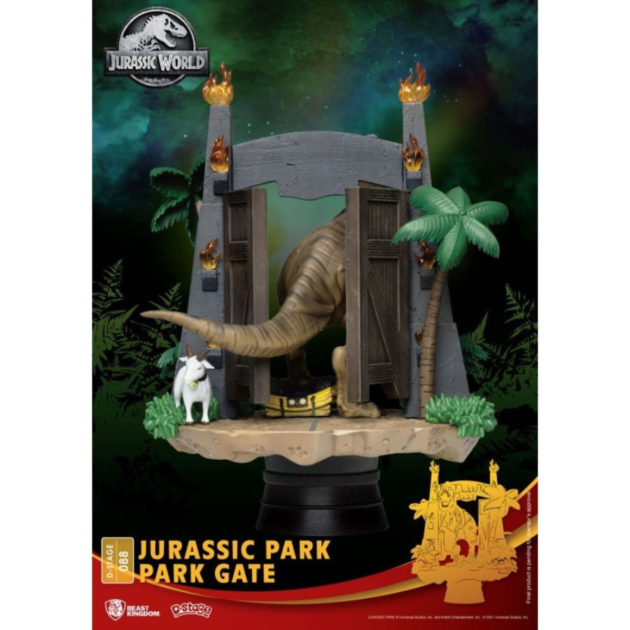 JURASSIC PARK - Park Gates - Diorama D-Stage 15cm